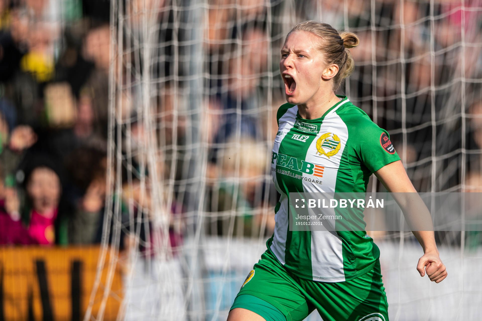 Hammarbys Emilia Larsson jublar