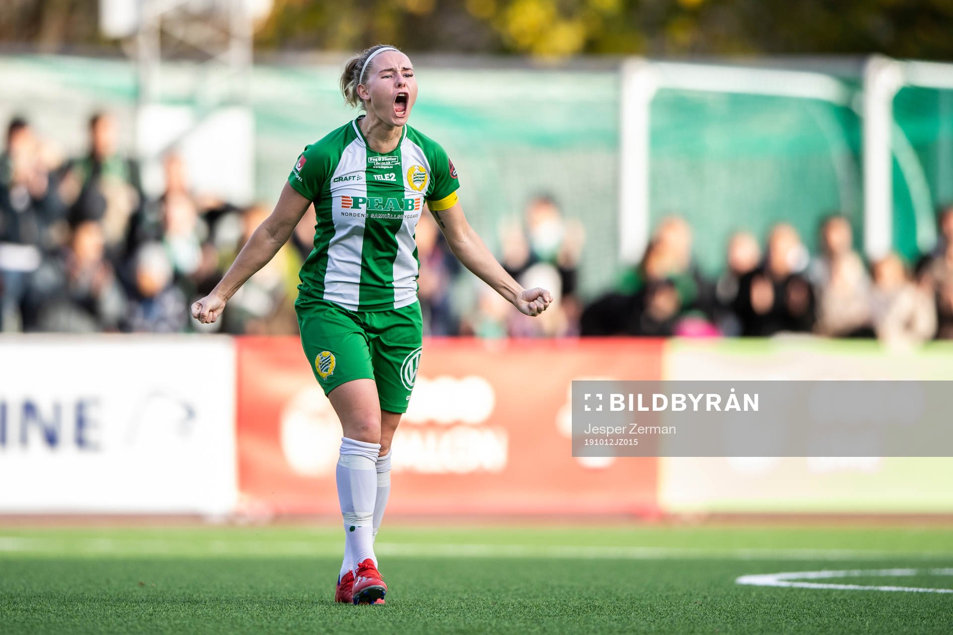 Hammarbys Emma Jansson jublar