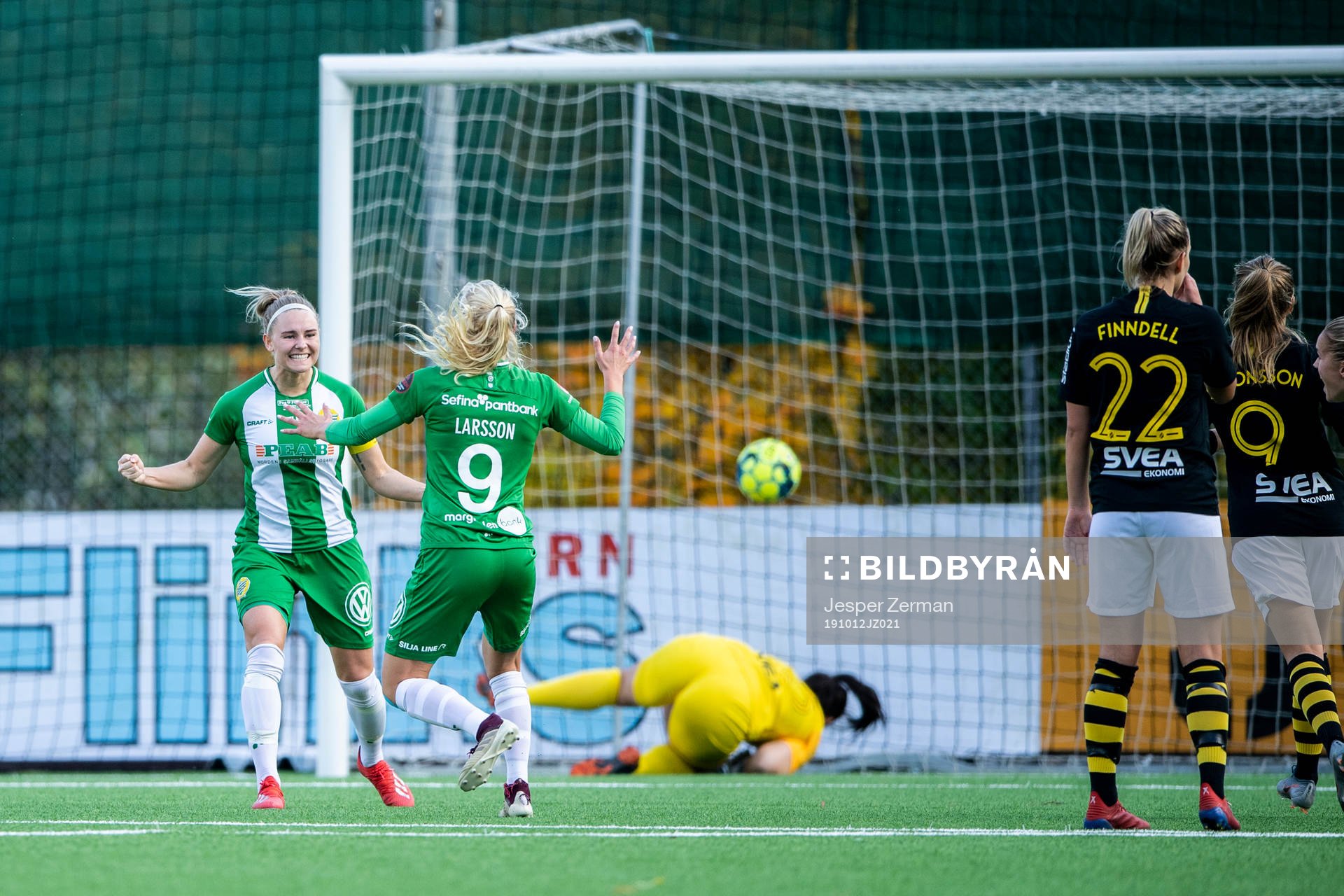 Hammarbys Emma Jansson jublar
