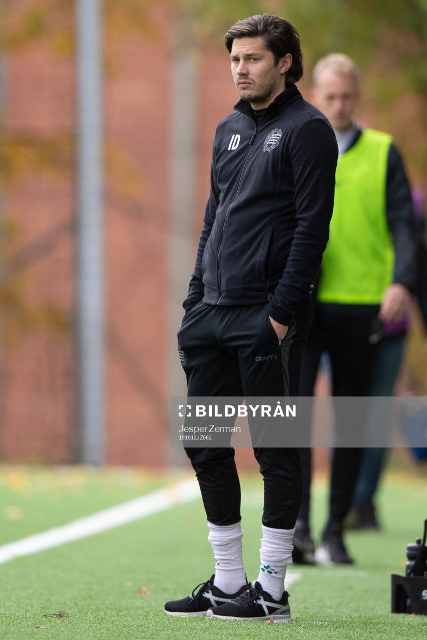Hammarbys tränare Isak Dahlin