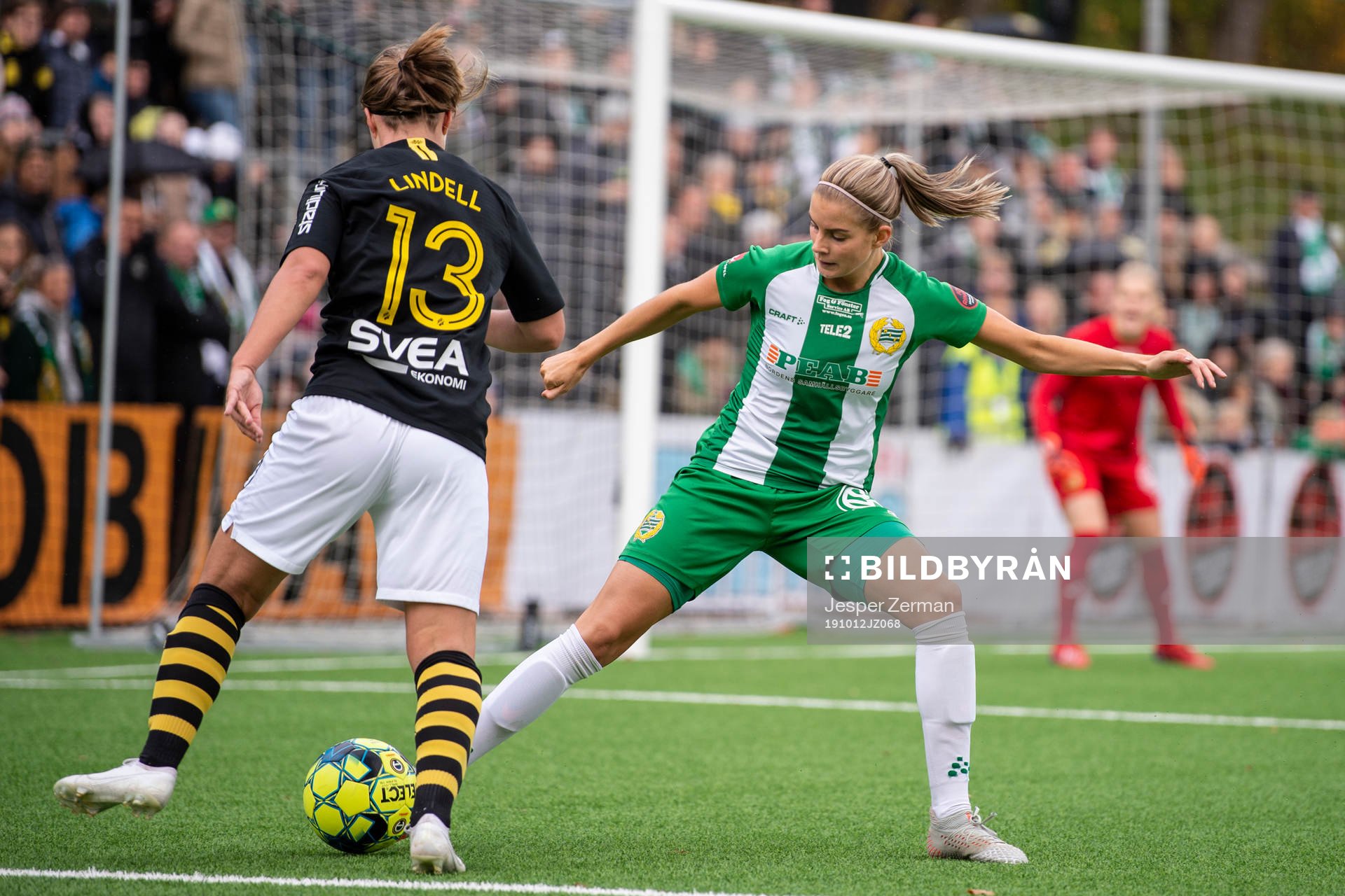 s Johanna Lindell och Hammarbys Julia Ekholm
