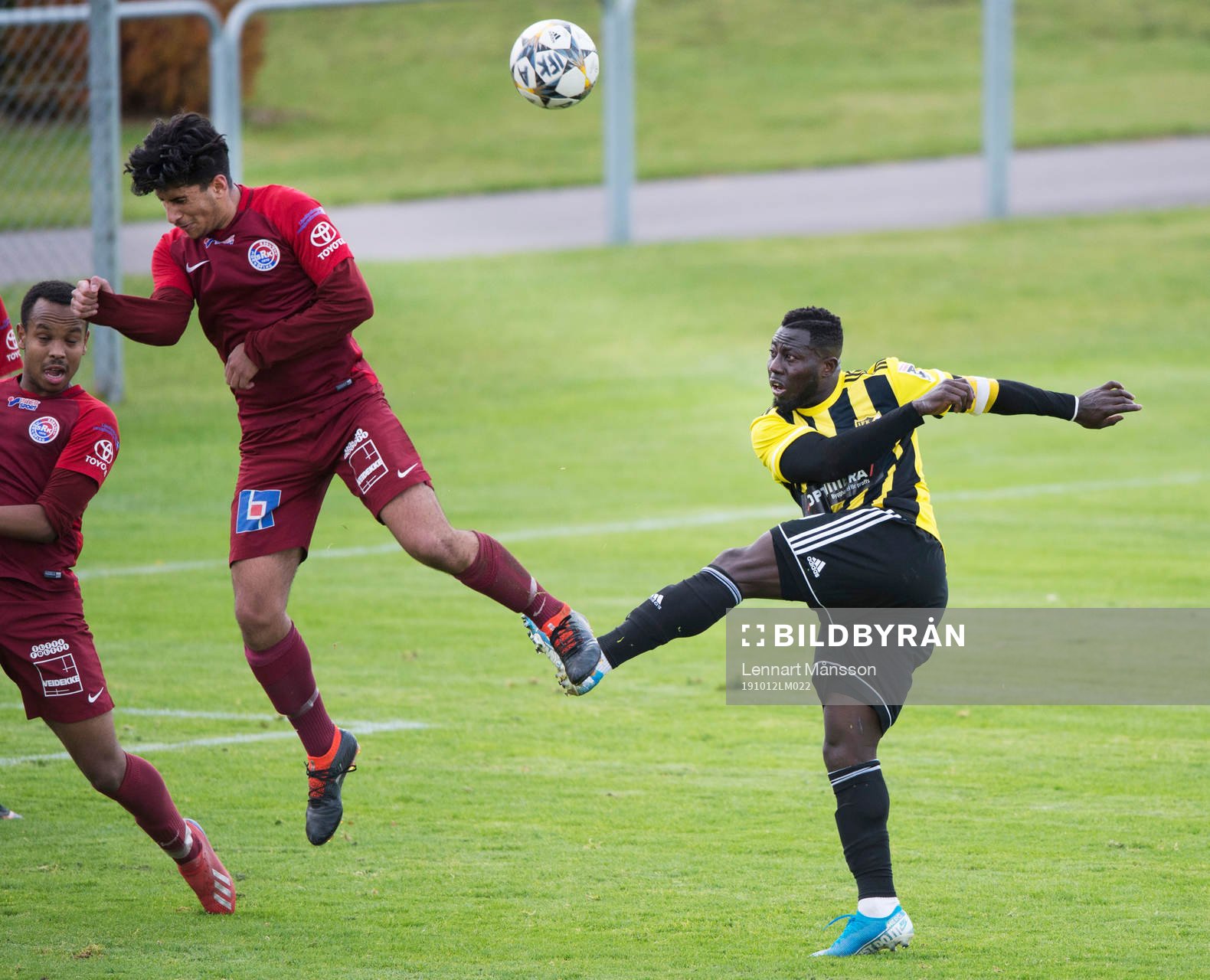 IFK Hässleholms Mike Andrews i matchen i division 2 mellan