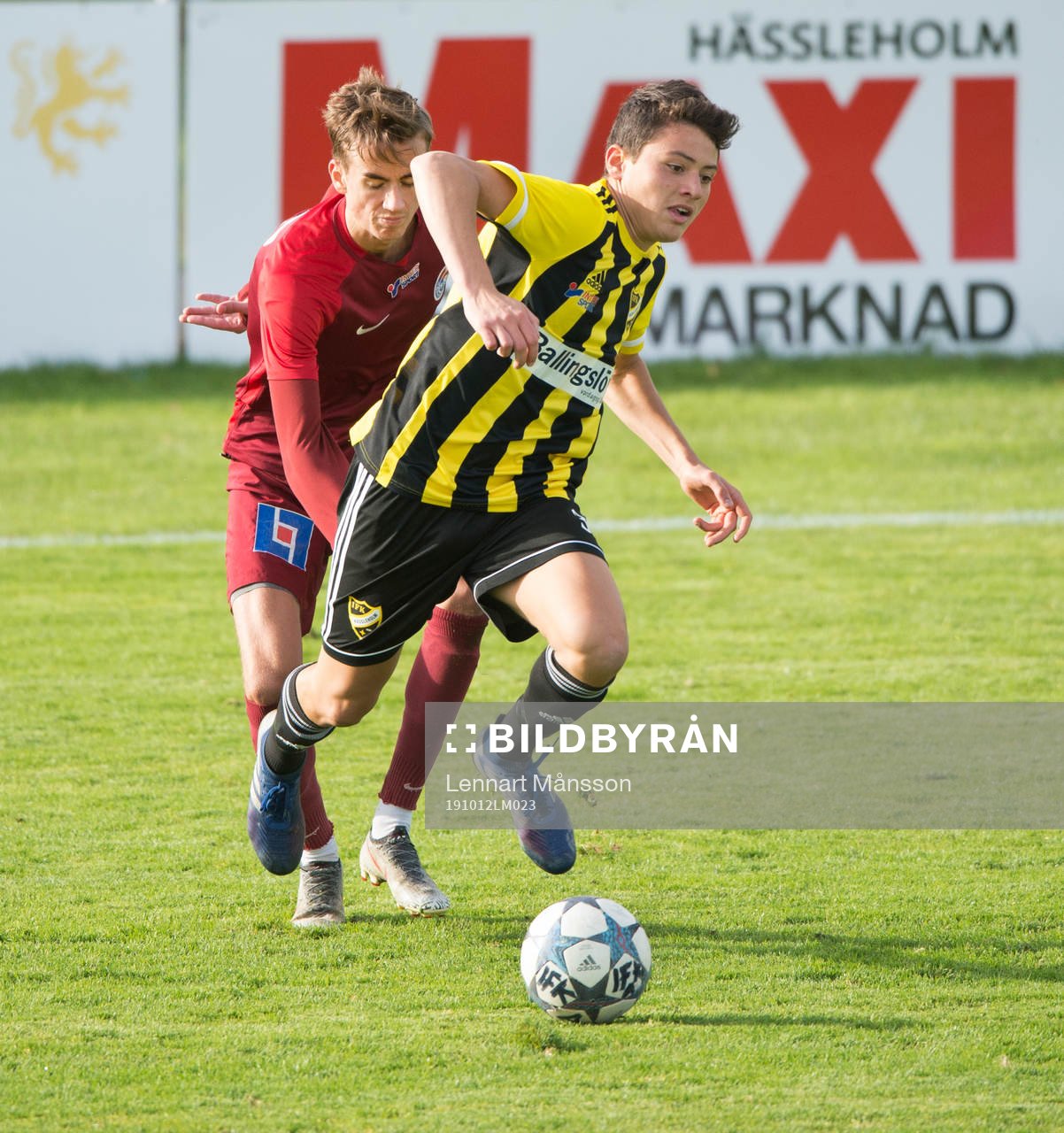 IFK Hässleholms Isak Orajärvi i matchen i division 2