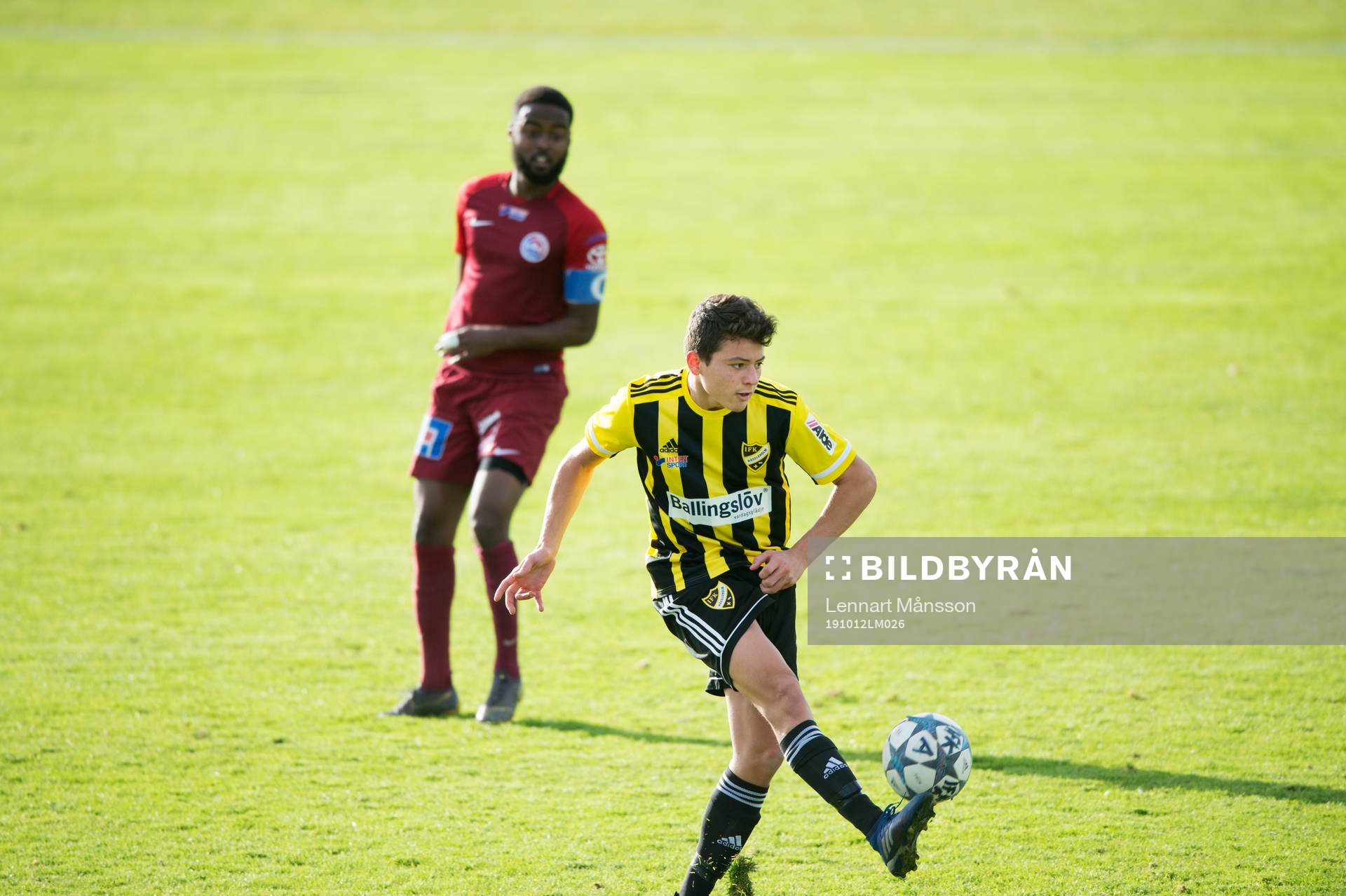 IFK Hässleholms Isak Orajärvi i matchen i division 2