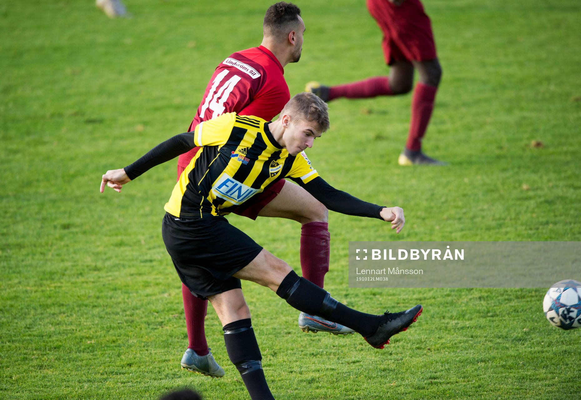 IFK Hässleholms Elliot Nilsson  i matchen i division 2