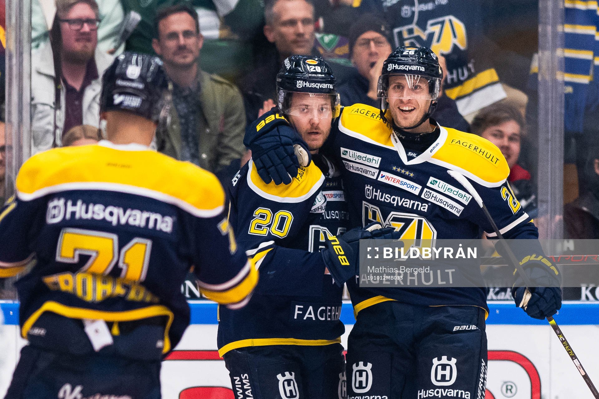 s Linus Sandin jublar med Alexander Bergström