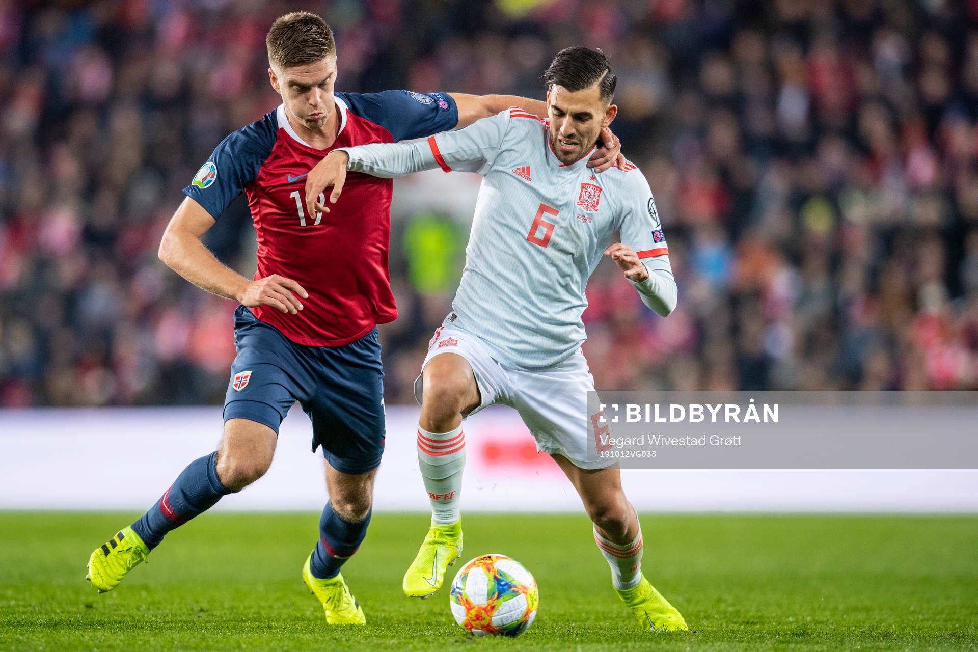Markus Henriksen of Norway and Dani Ceballos of Spain