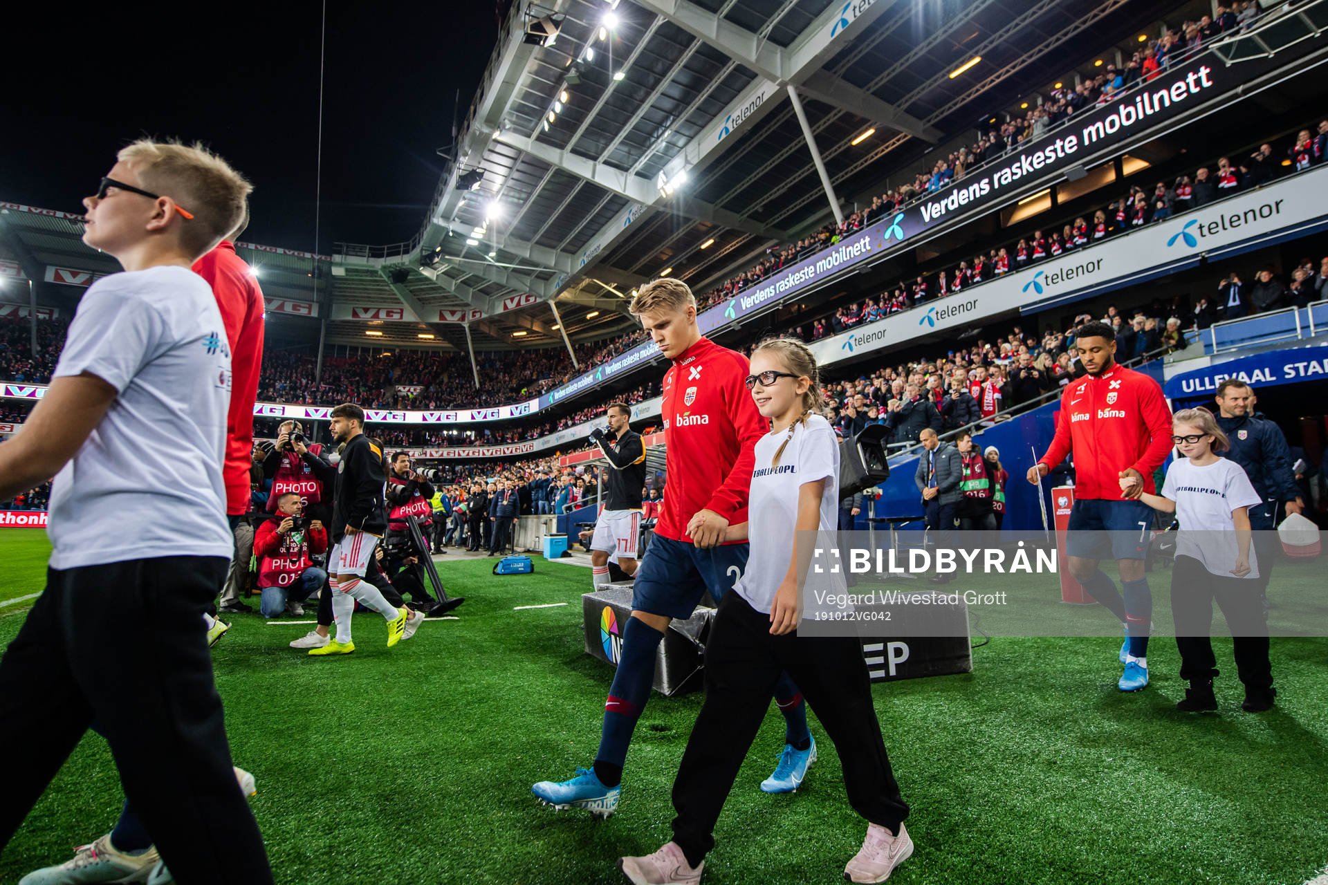 Martin Ødegaard of Norway enters the pitch