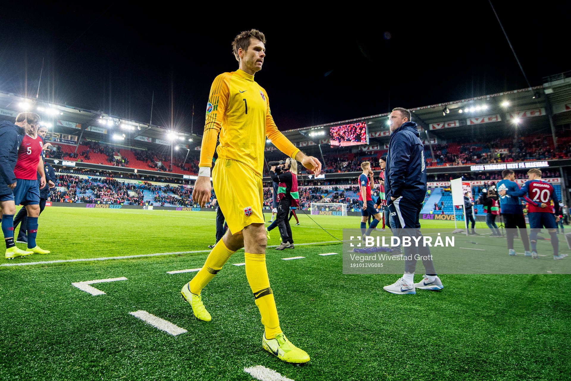 Goalkeeper Rune Almenning Jarstein of Norway