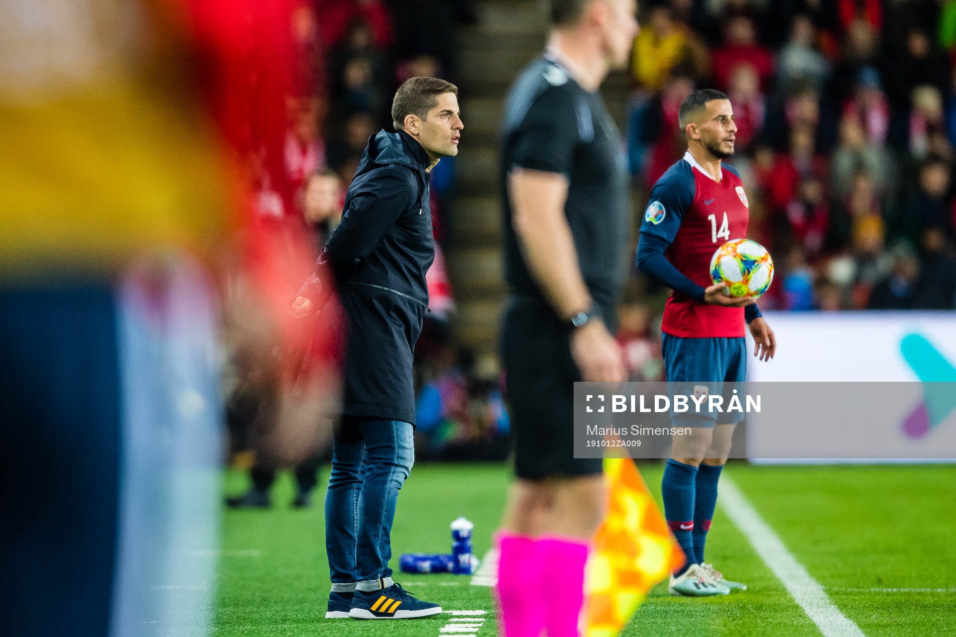 Robert Moreno, head coach of Spain, during the UEFA Euro Qualifier football match between Norway and Spain on October 12, 2019 in Oslo.