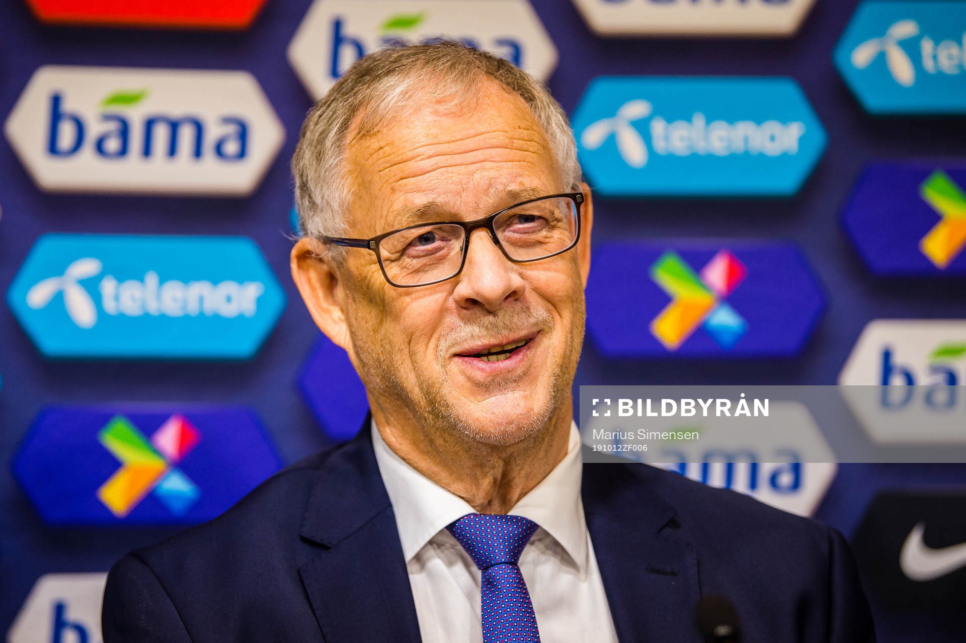Lars Lagerbäck, head coach of Norway