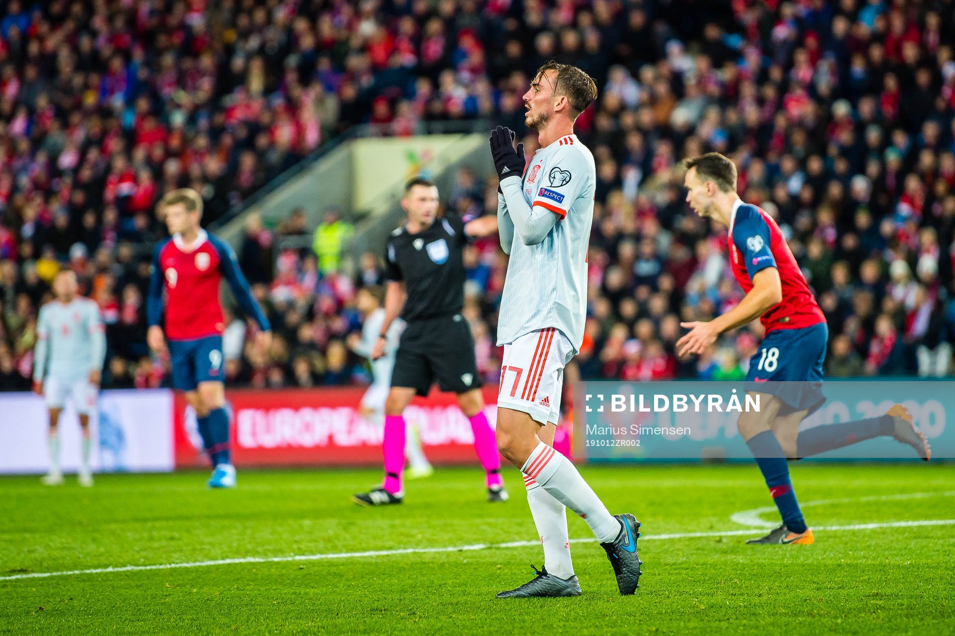 Fabian Ruiz of Spain looks dejected