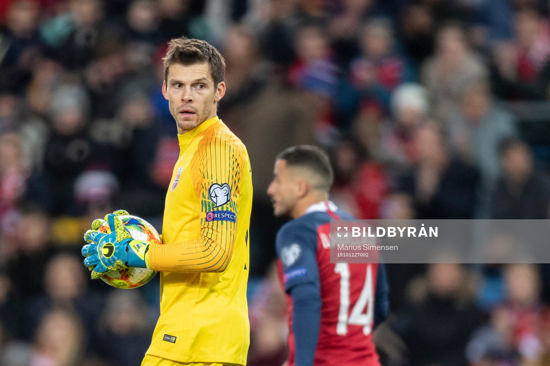 goalkeeper Rune Almenning Jarstein of Norway