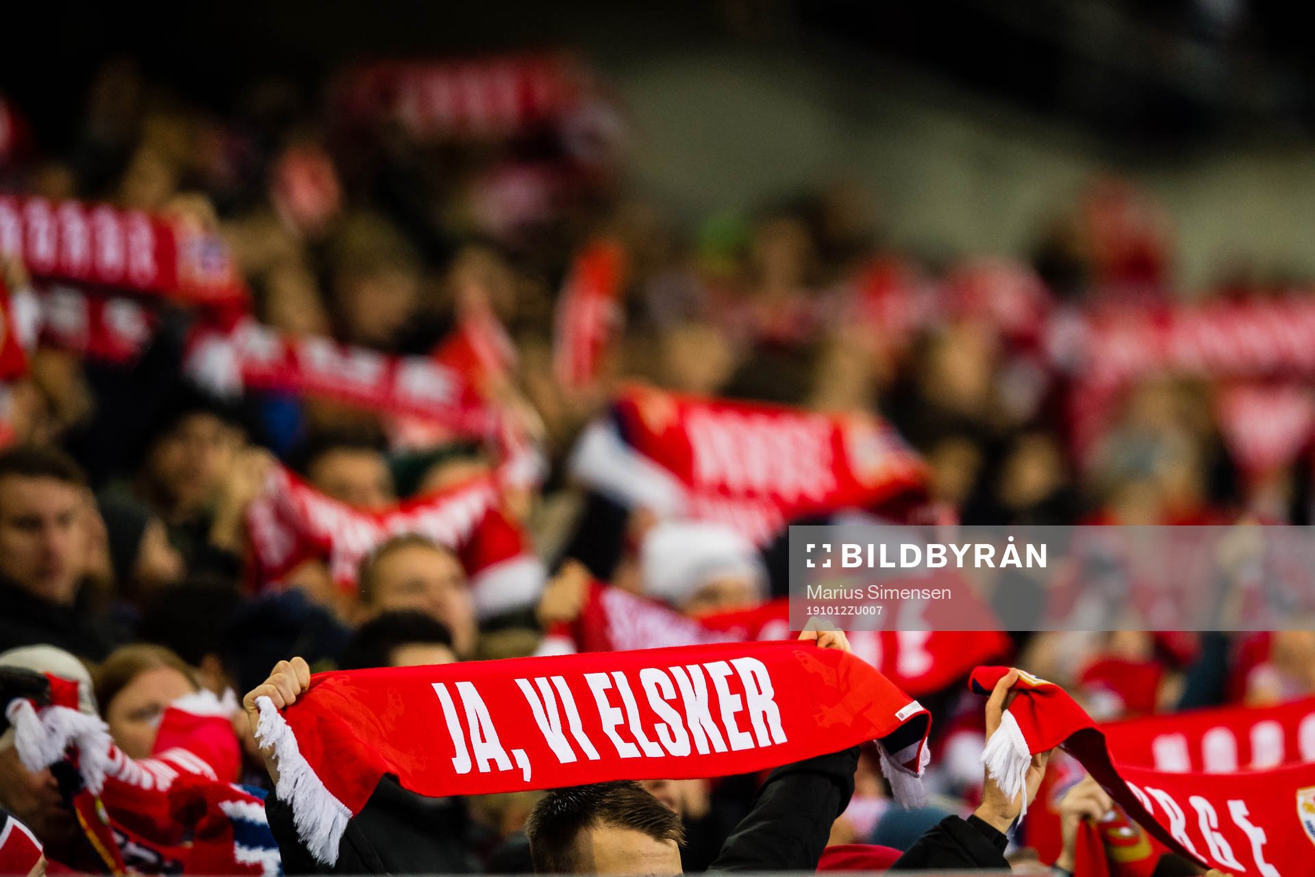 Spectators in the stands