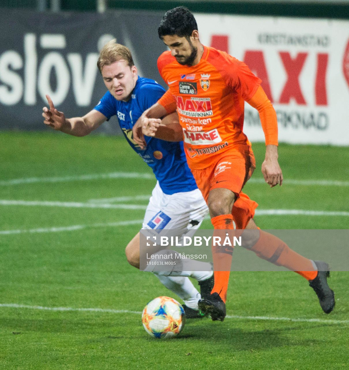 Kristianstads Ameer Naseer i matchen i division 1 mellan