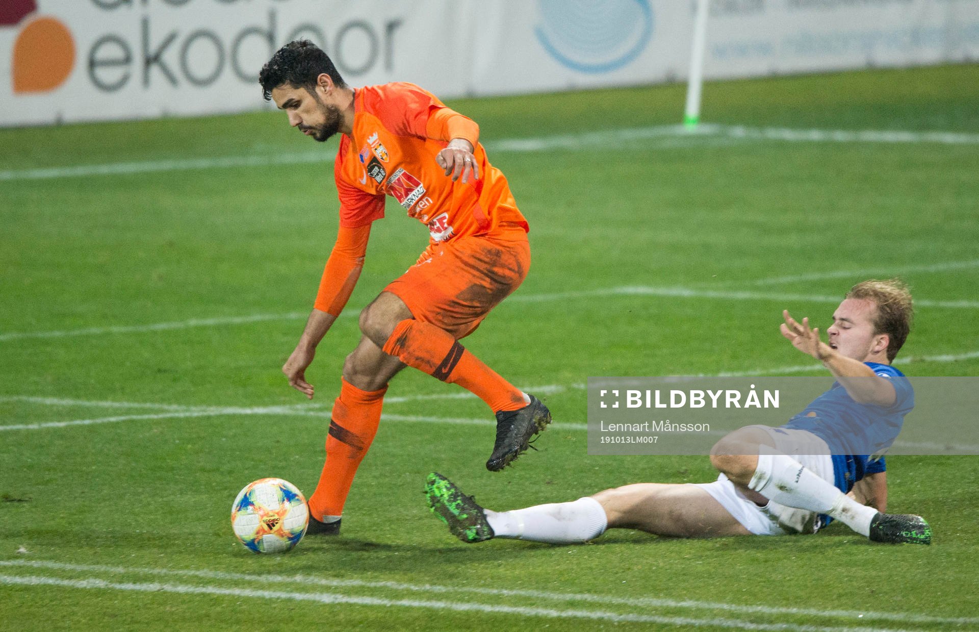 Kristianstads Ameer Naseer i matchen i division 1 mellan