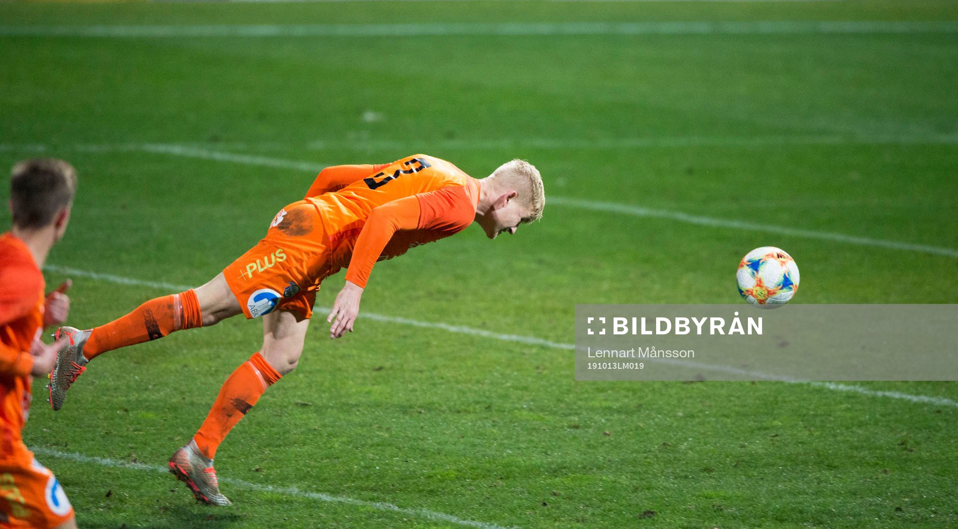 Kristianstads Linus Svensson i matchen i division 1 mellan