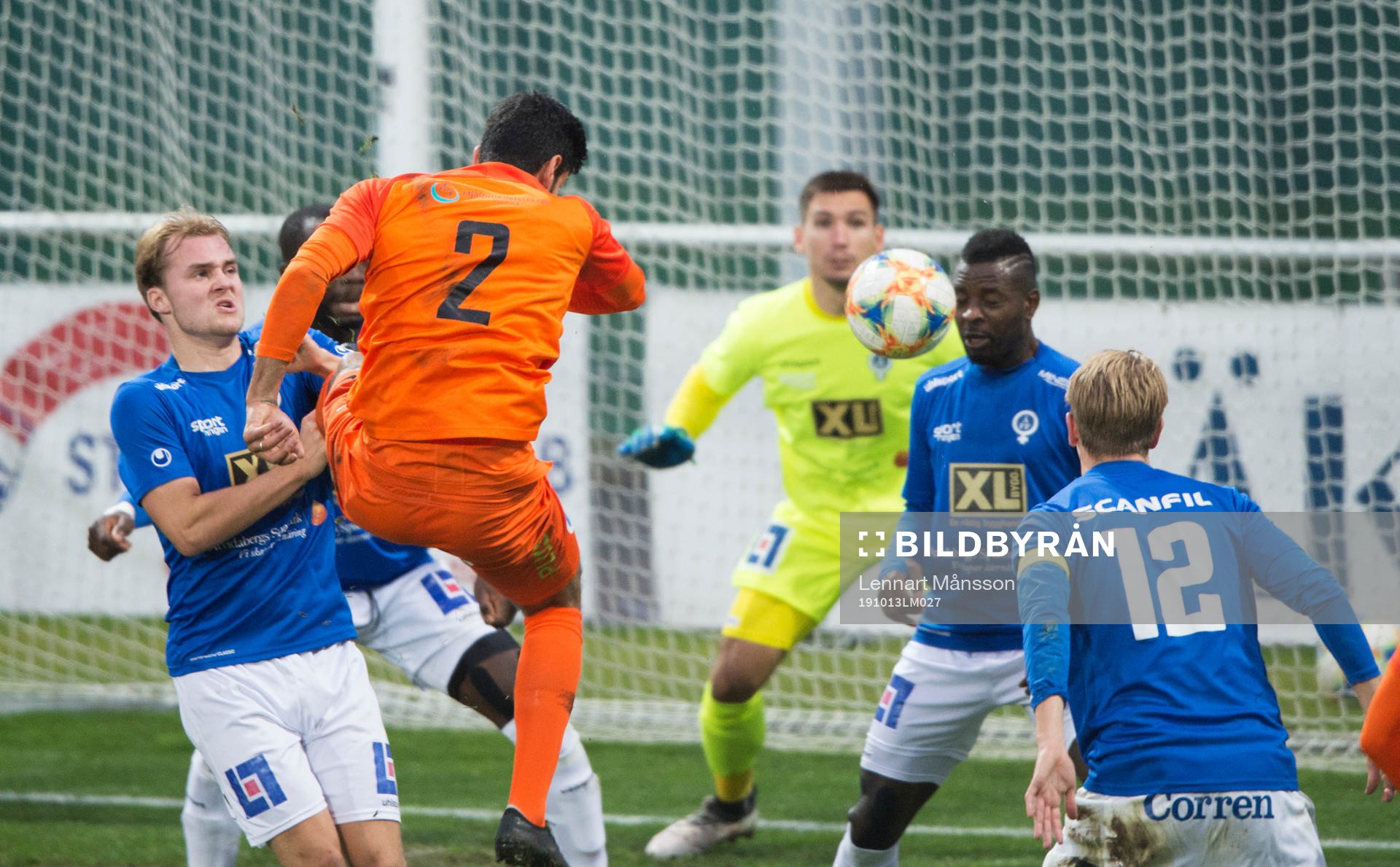 Kristianstads Ameer Naseer i matchen i division 1 mellan