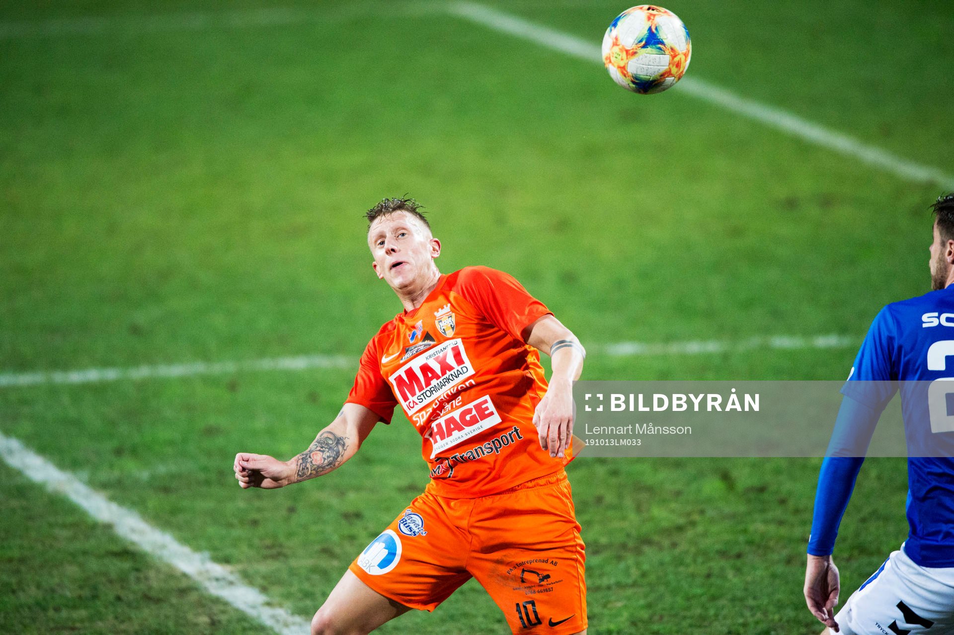 Kristianstads Daniel Kardum i matchen i division 1 mellan