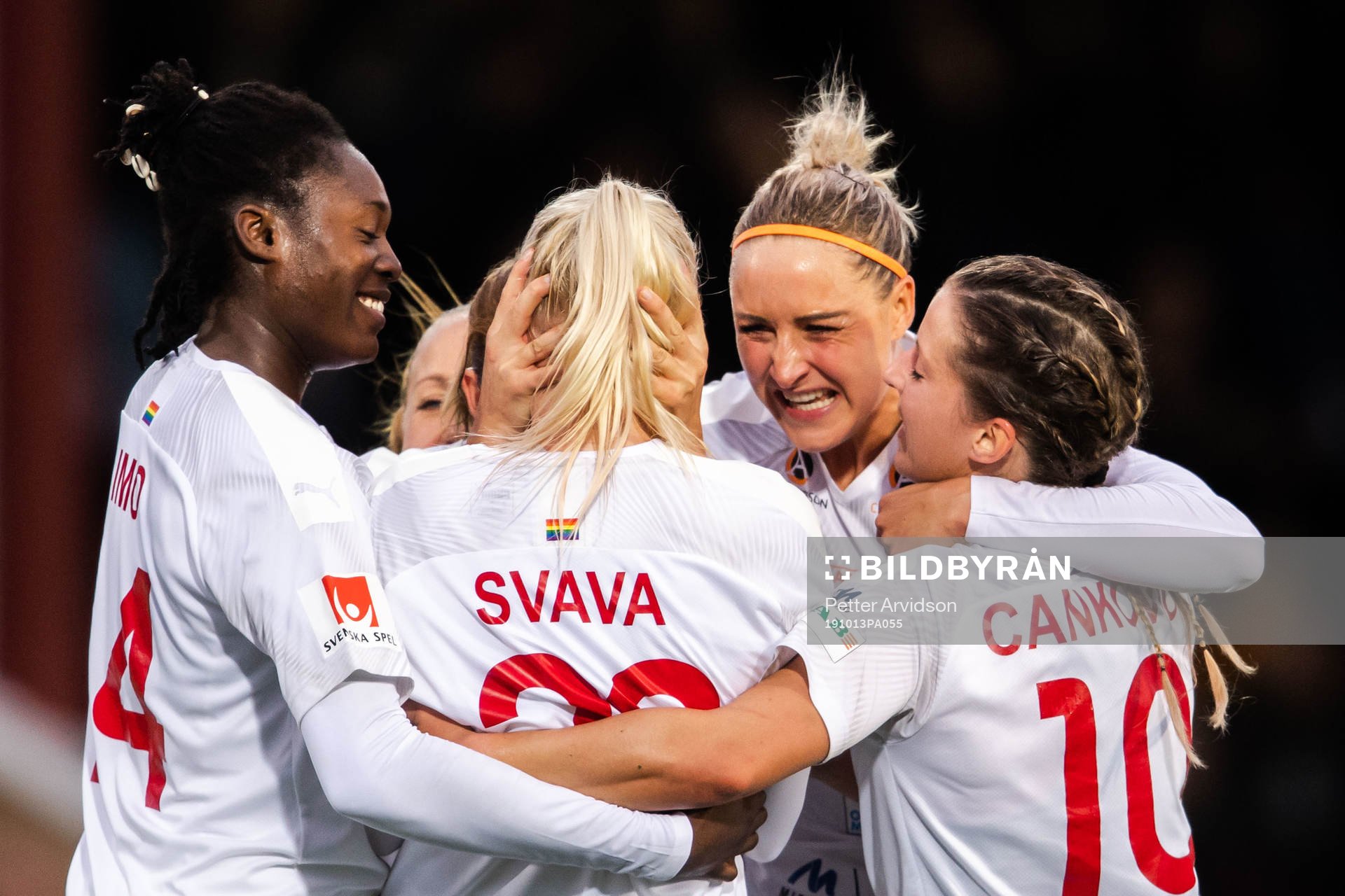 Rosengårds Sofie Svava, Anam Imo, Jelena Cankovic och