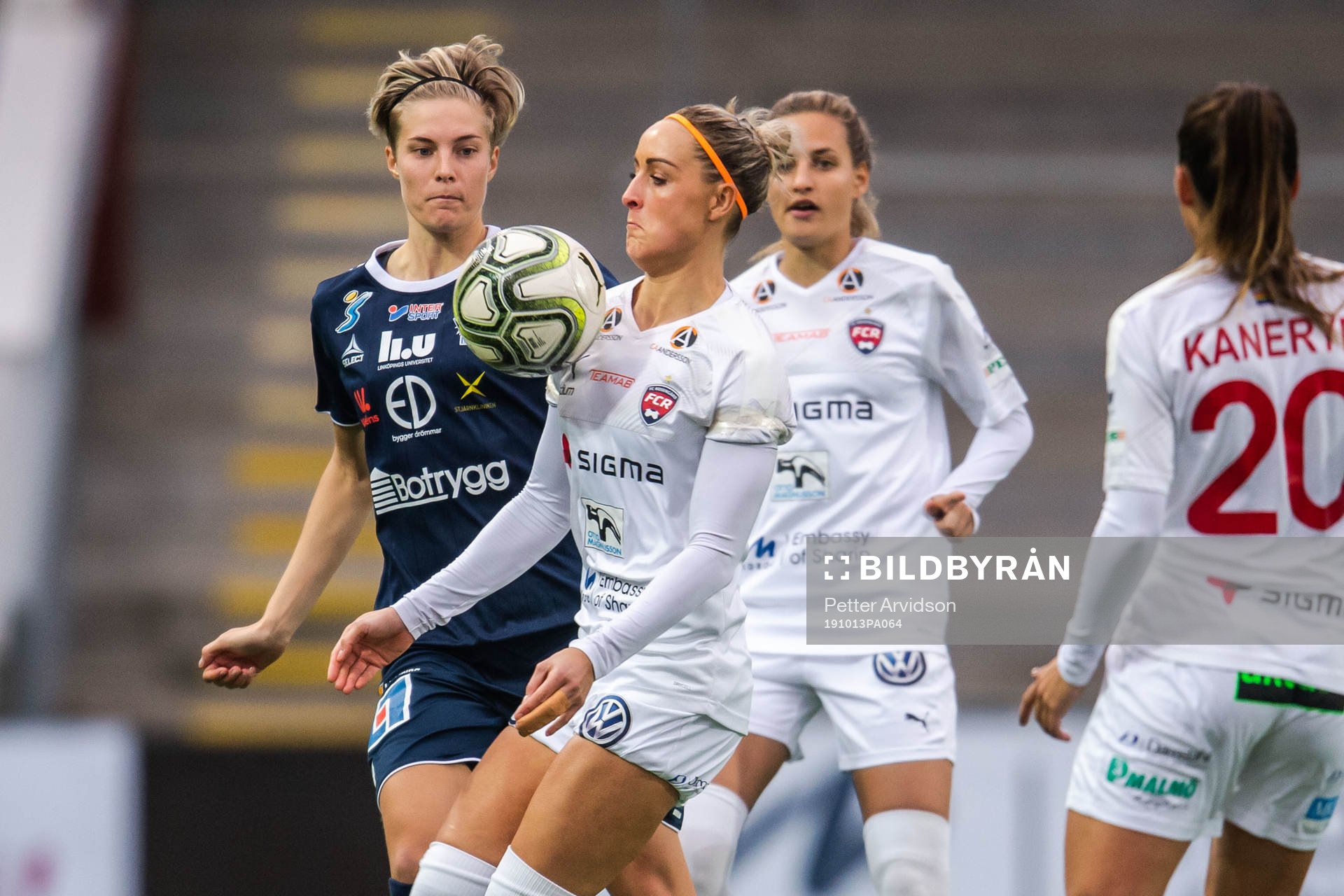 Linköpings Lina Hurtig och Rosengårds Sanne Troelsgaard