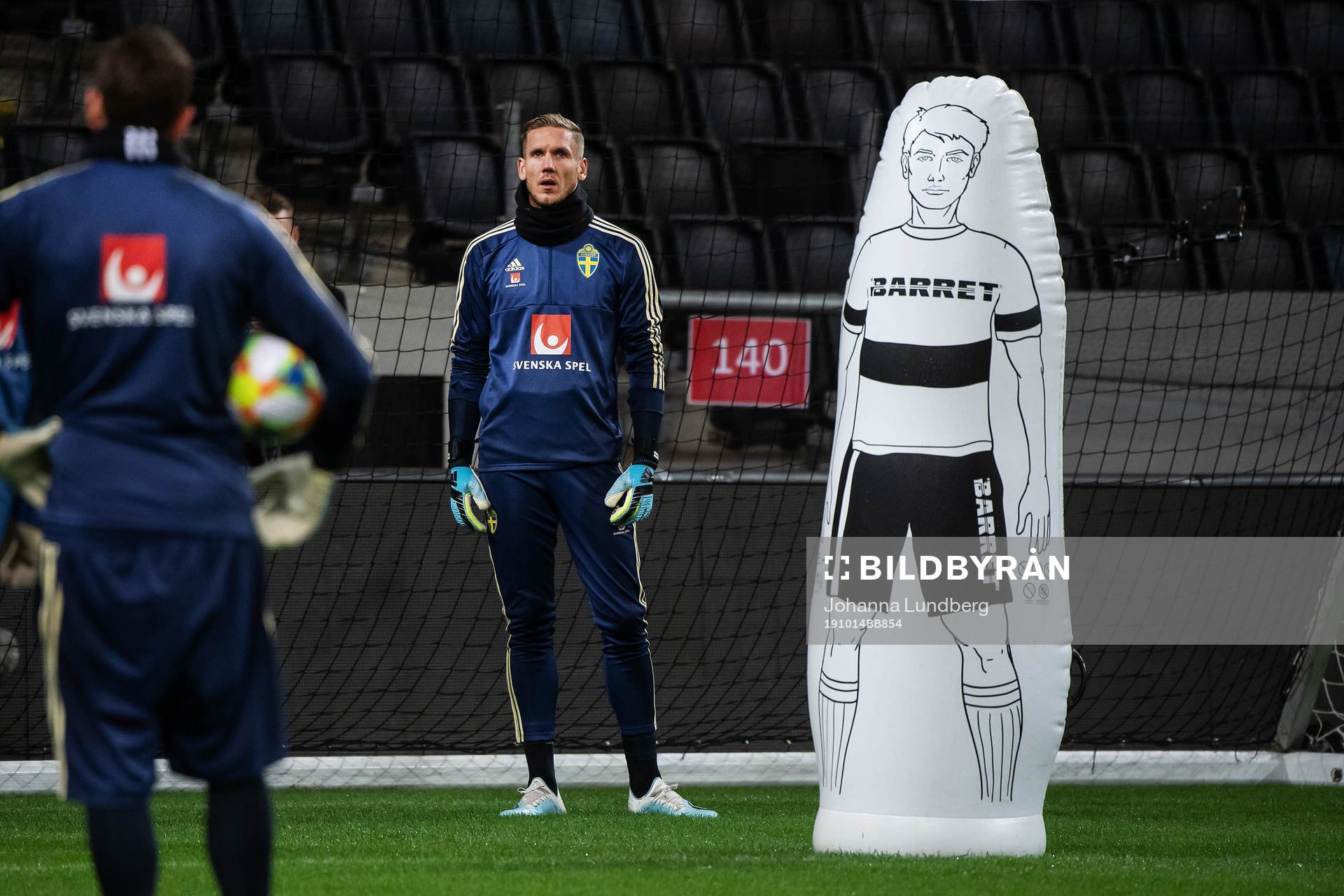 Goalkeeper Robin Olsen of the Swedish national football team