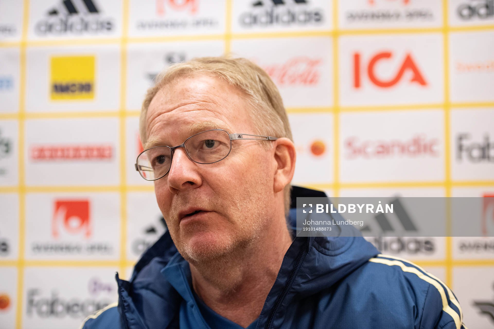 Scout Lasse Jacobsson of the Swedish national football team