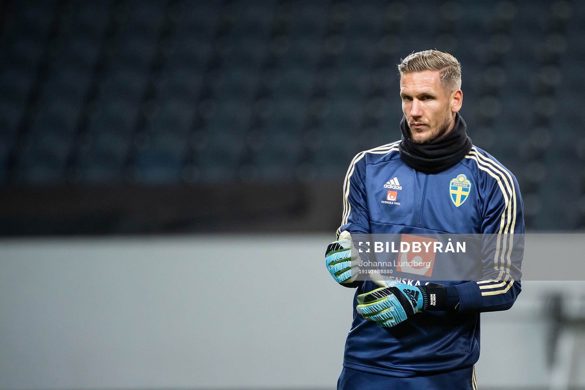 Goalkeeper Robin Olsen of the Swedish national football team