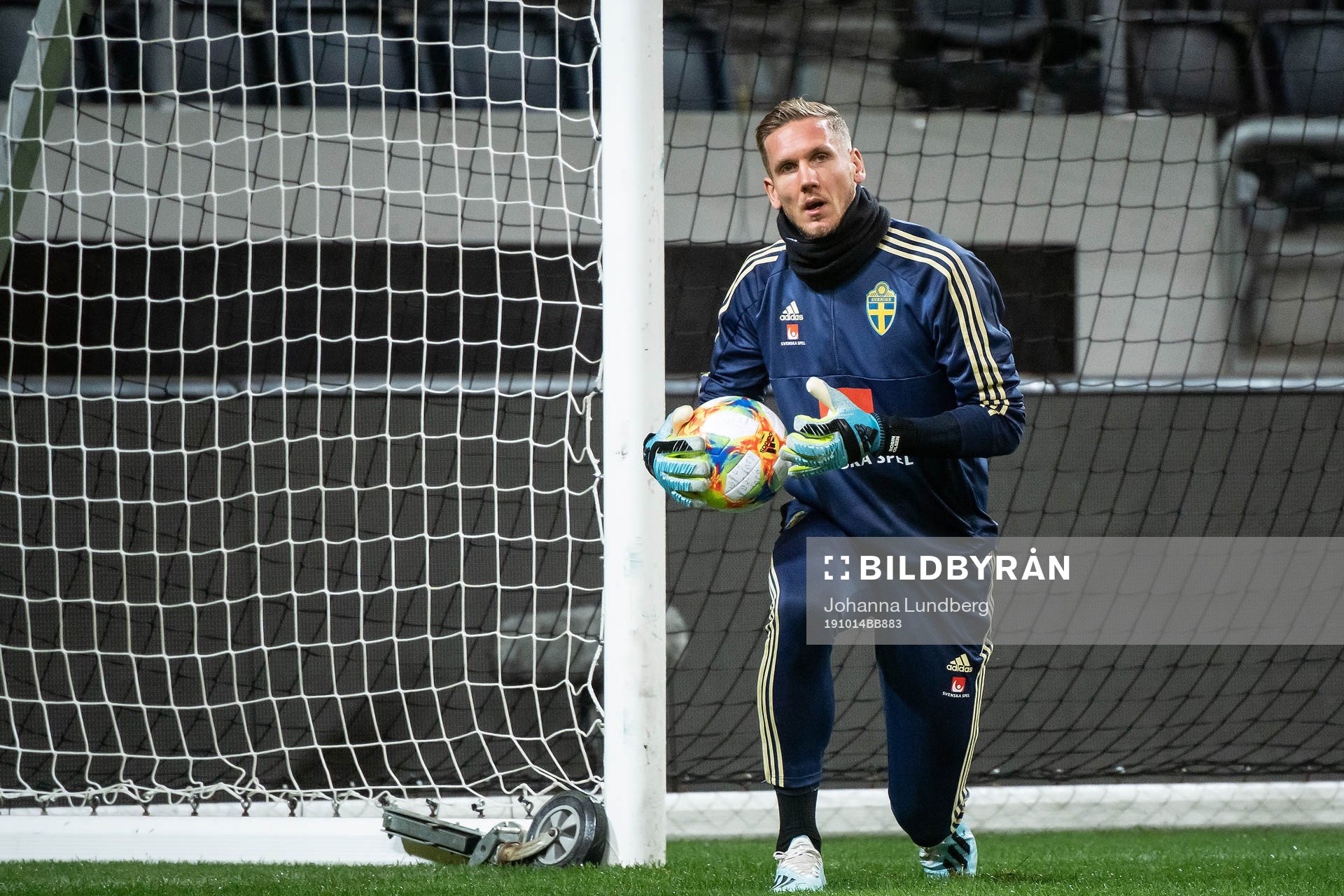 Goalkeeper Robin Olsen of the Swedish national football team