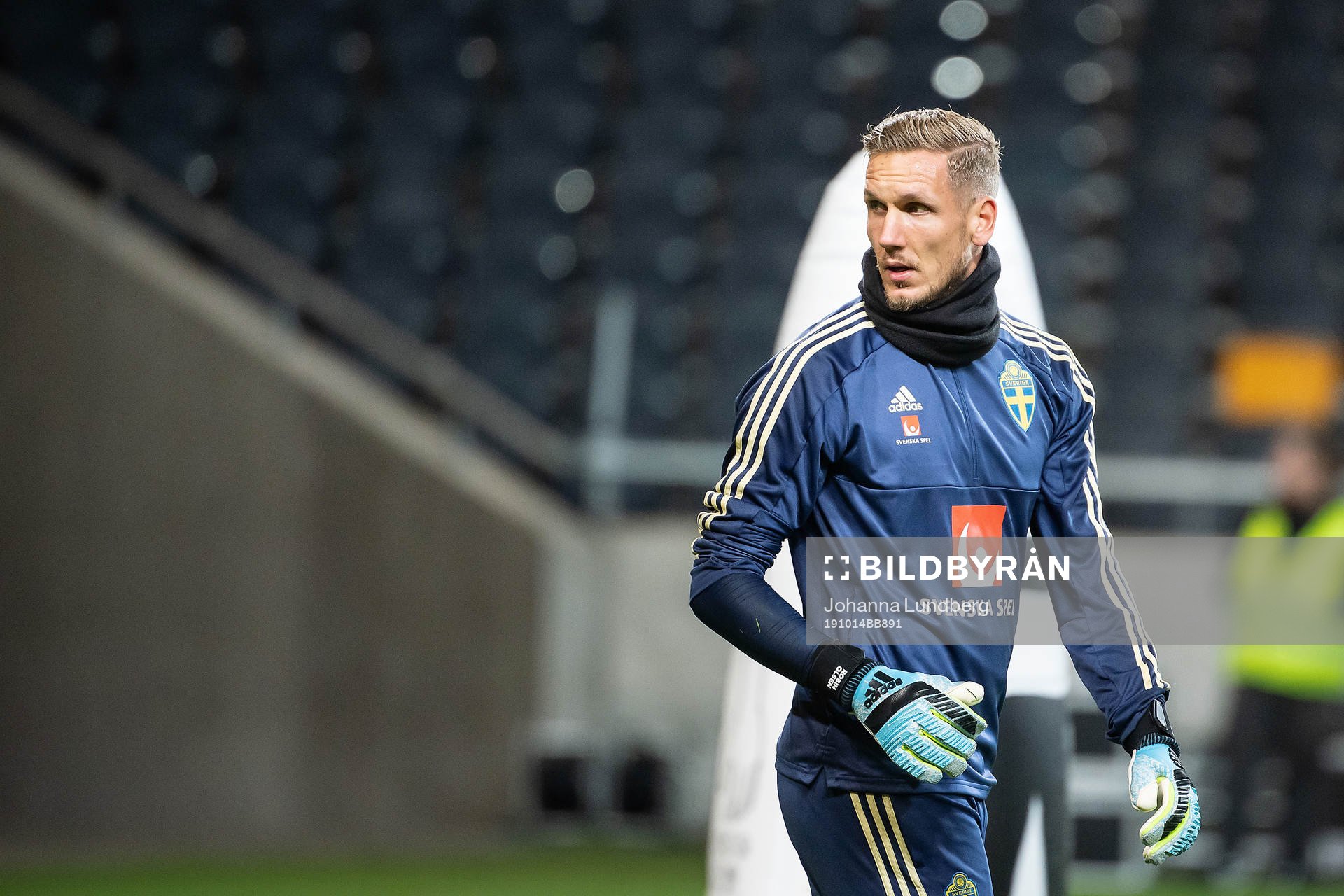 Goalkeeper Robin Olsen of the Swedish national football team