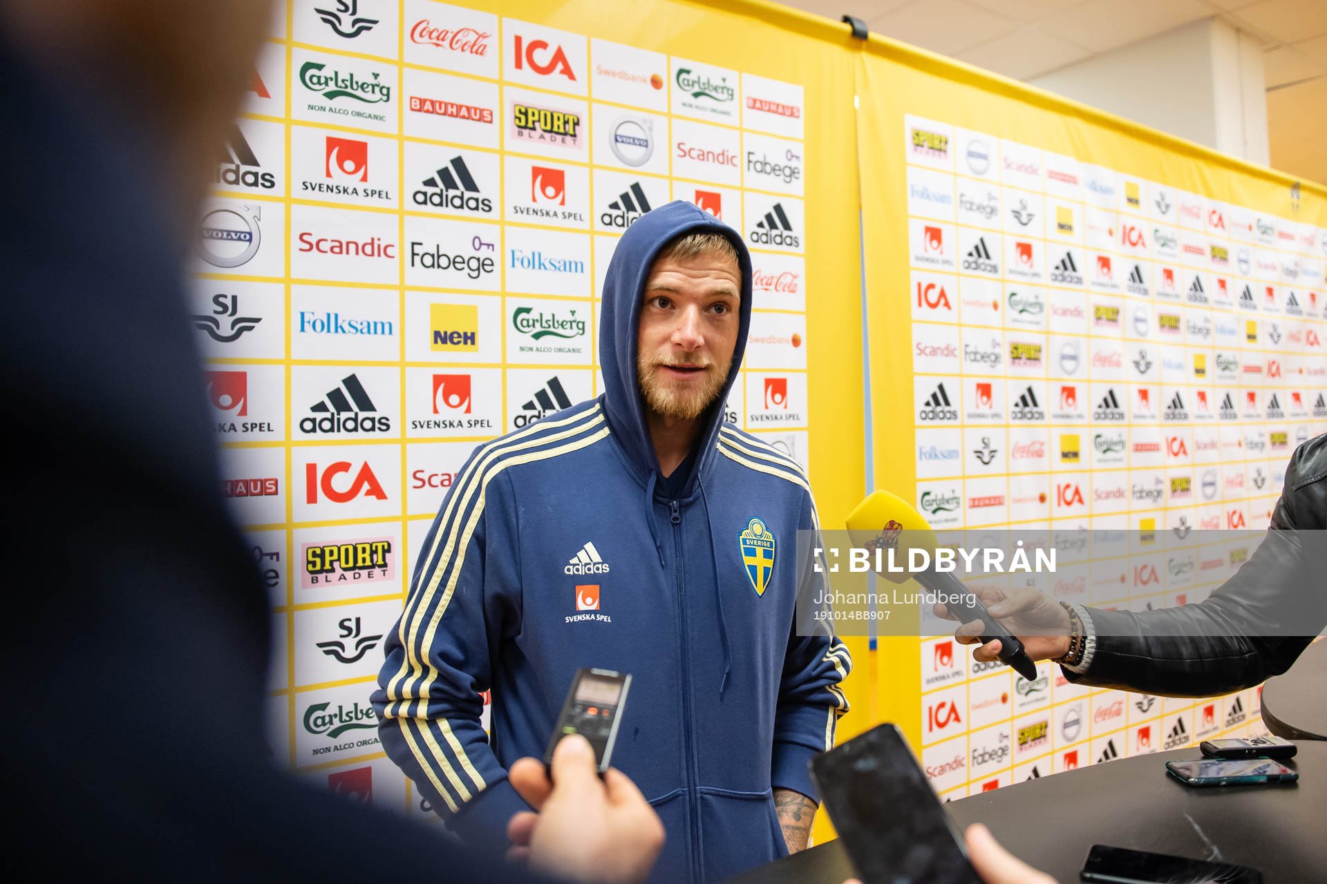 John Guidetti of the Swedish national football team