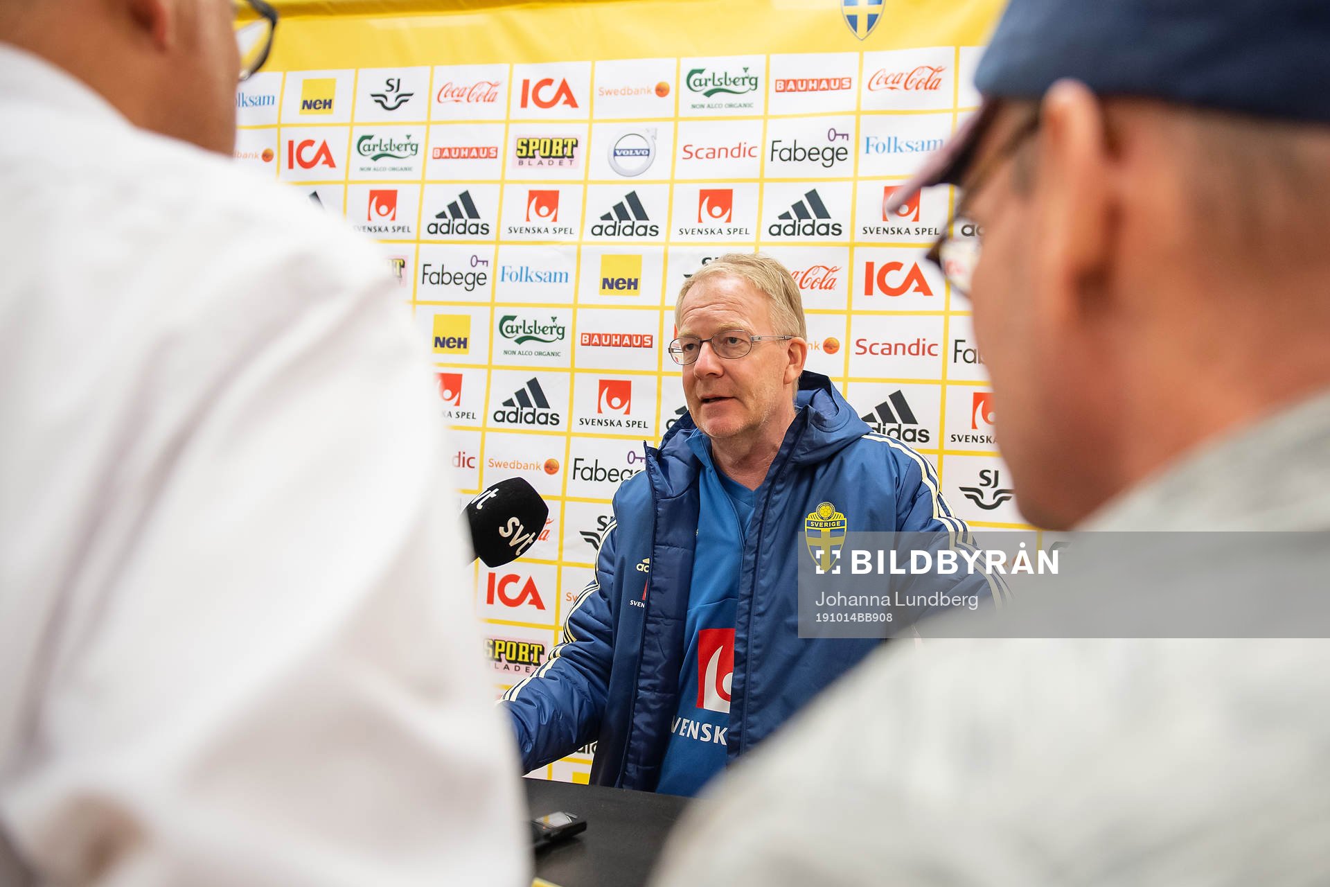 Scout Lasse Jacobsson of the Swedish national football team