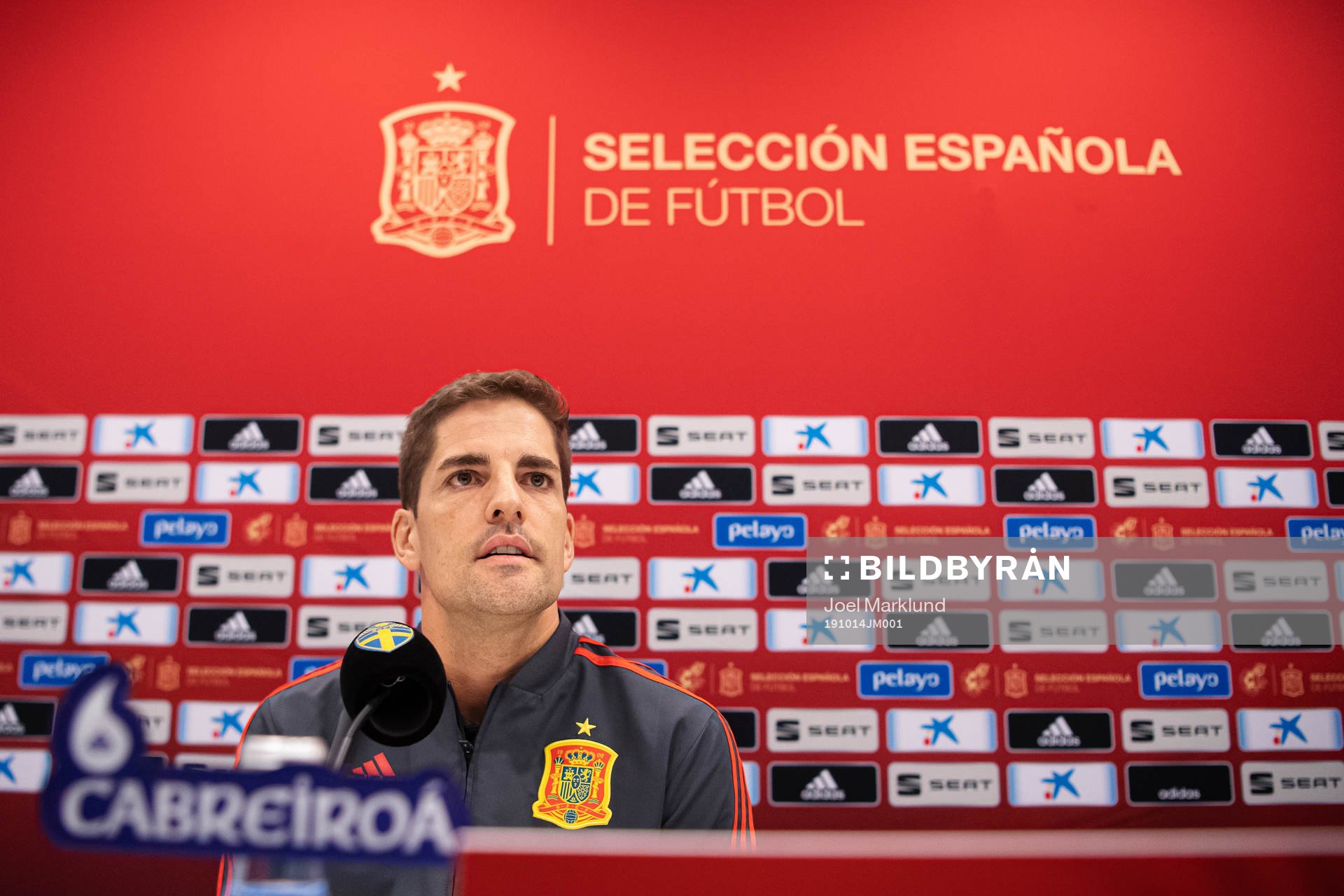 Robert Moreno, head coach of the Spanish national football