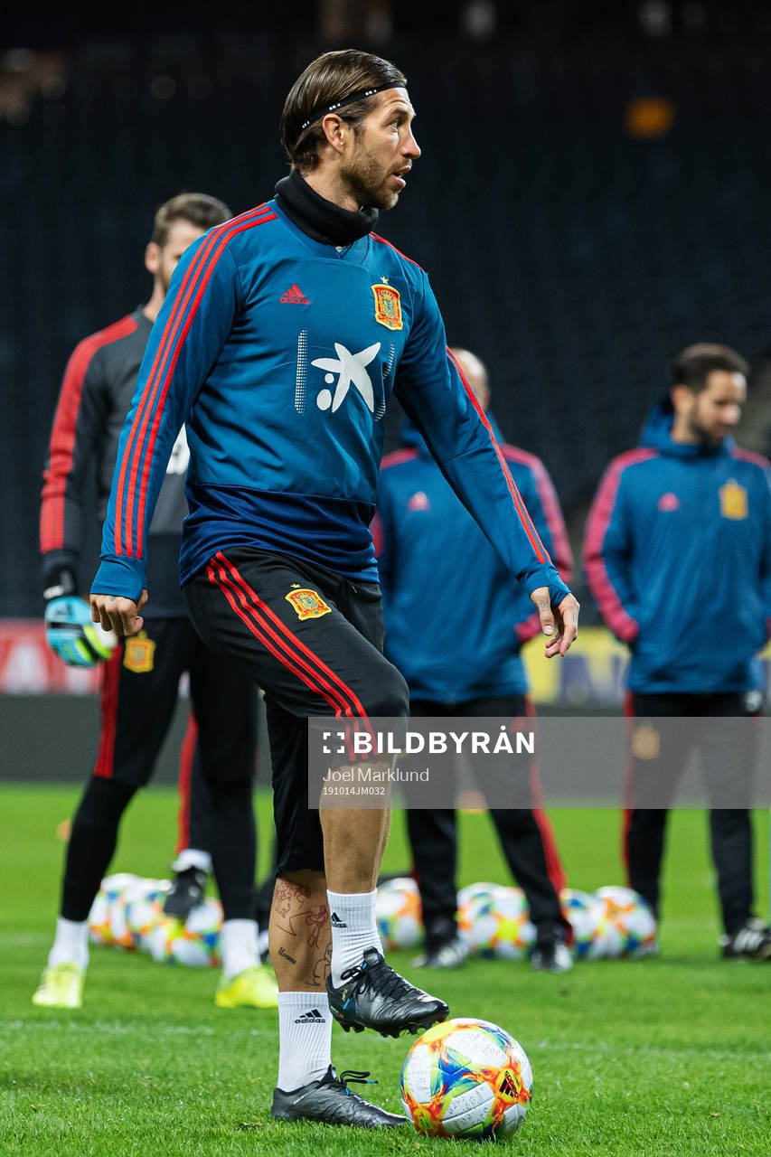 Sergio Ramos of the Spanish national football team