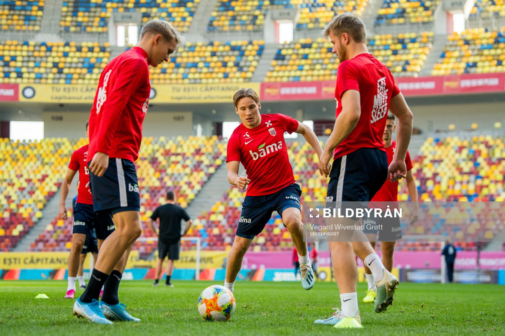 Martin Ødegaard, Jonas Svensson and Fredrik Midtsjø of