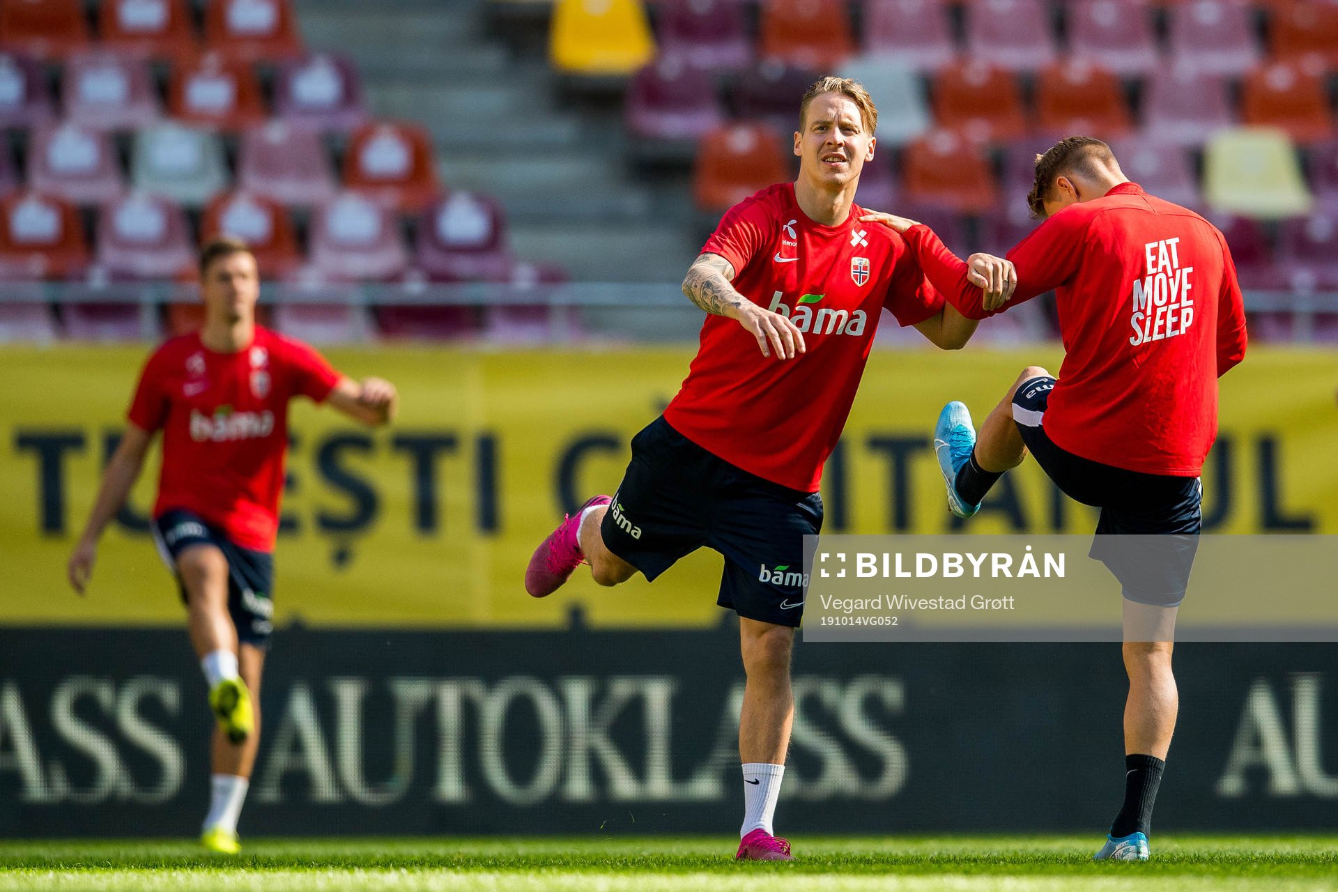 Stefan Johansen and Martin Ødegaard of Norway