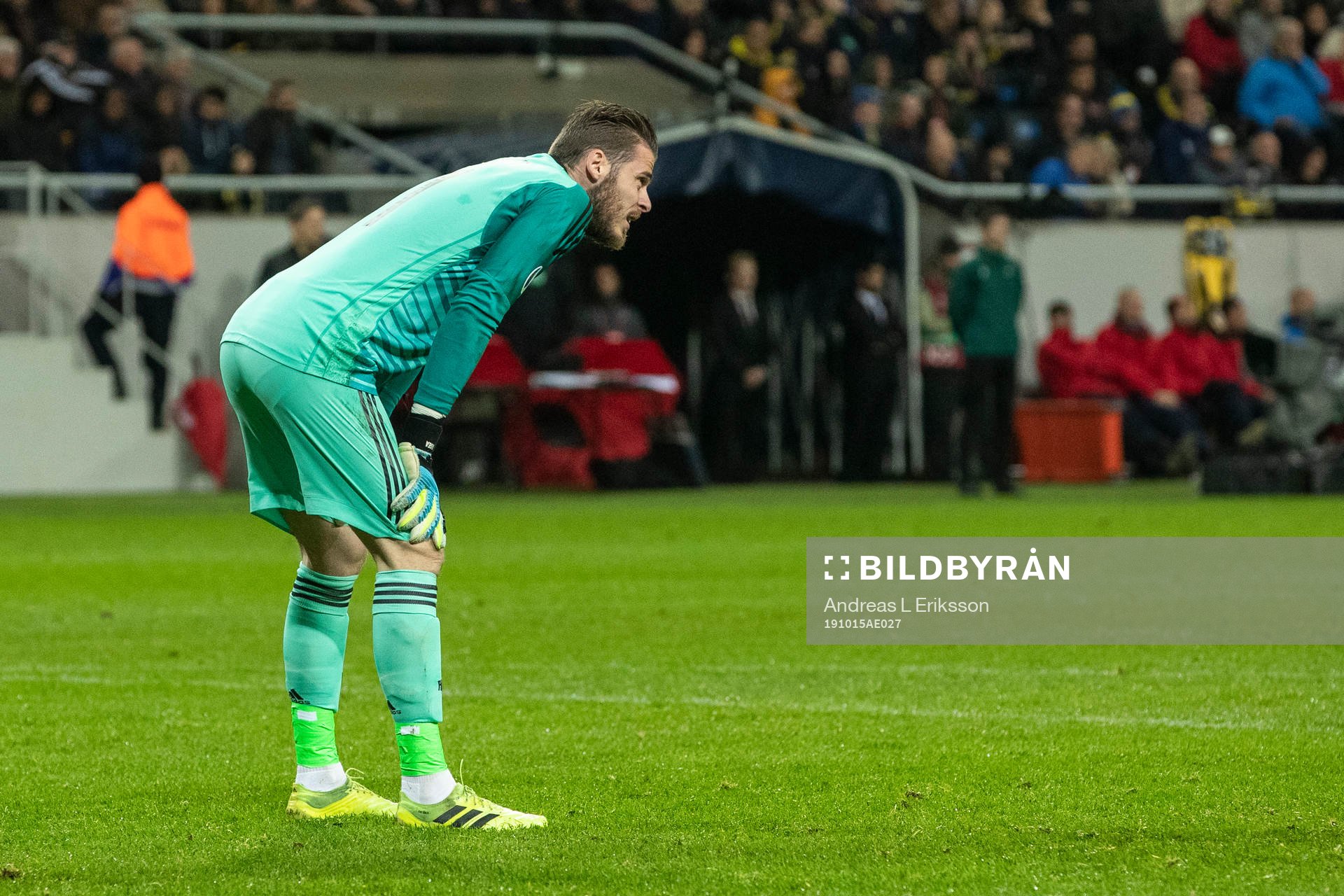 goalkeeper David de Gea of Spain looks dejected
