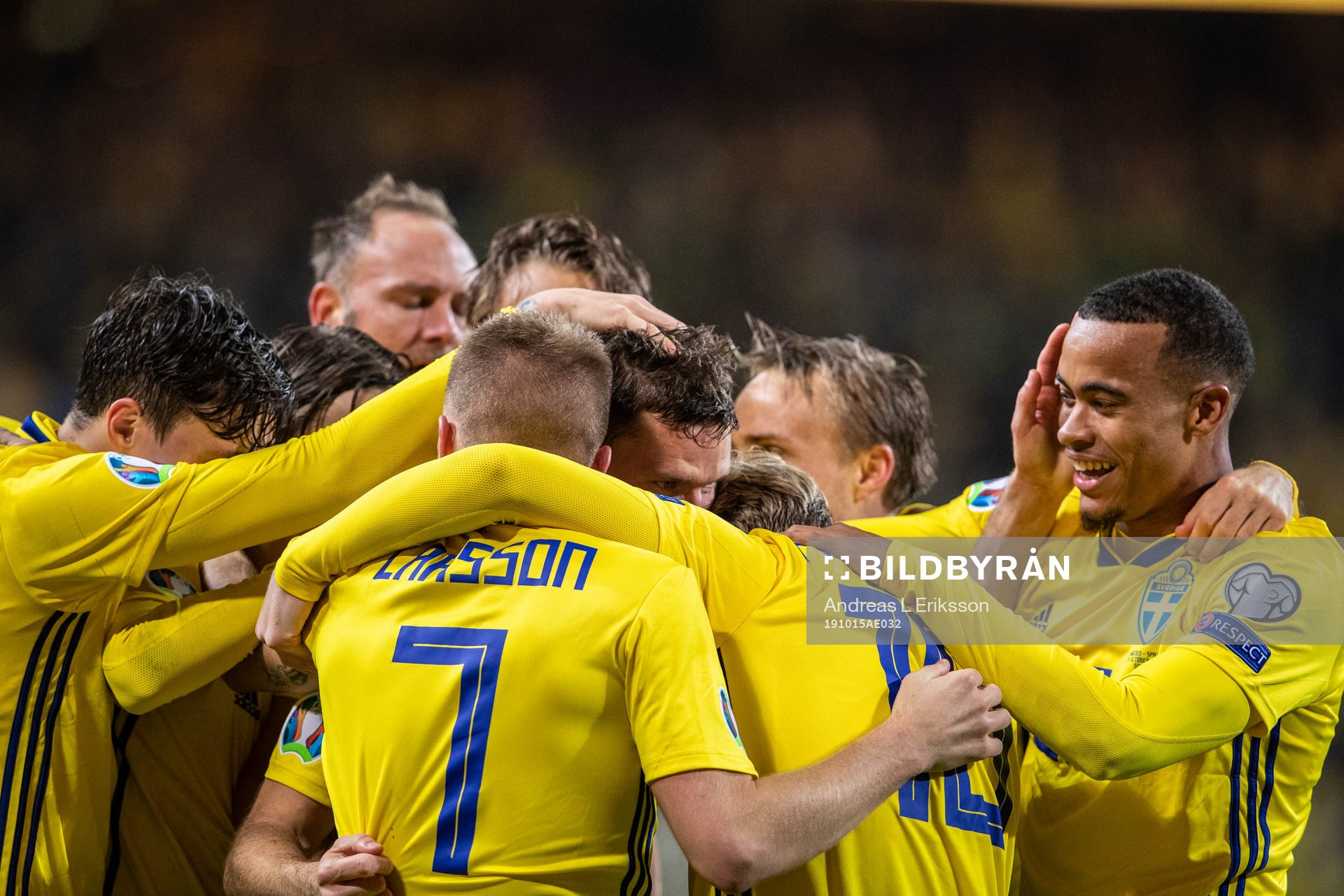 Sebastian Larsson, Emil Forsberg and Robin Quaison of