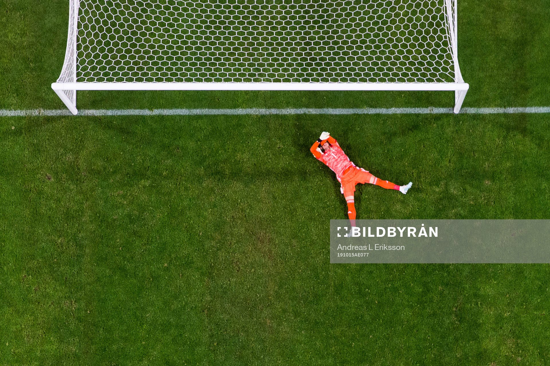 Goalkeeper Robin Olsen of Sweden looks dejected