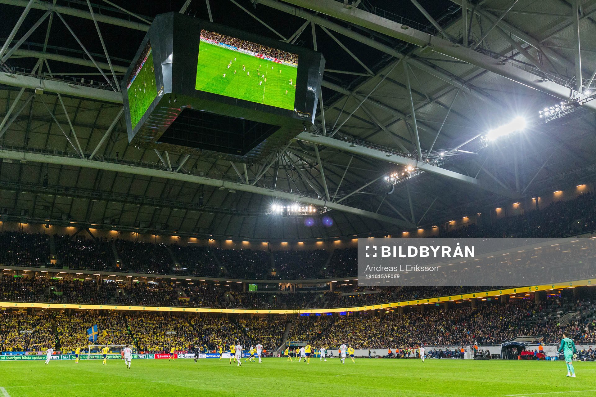 General view of Friends Arena