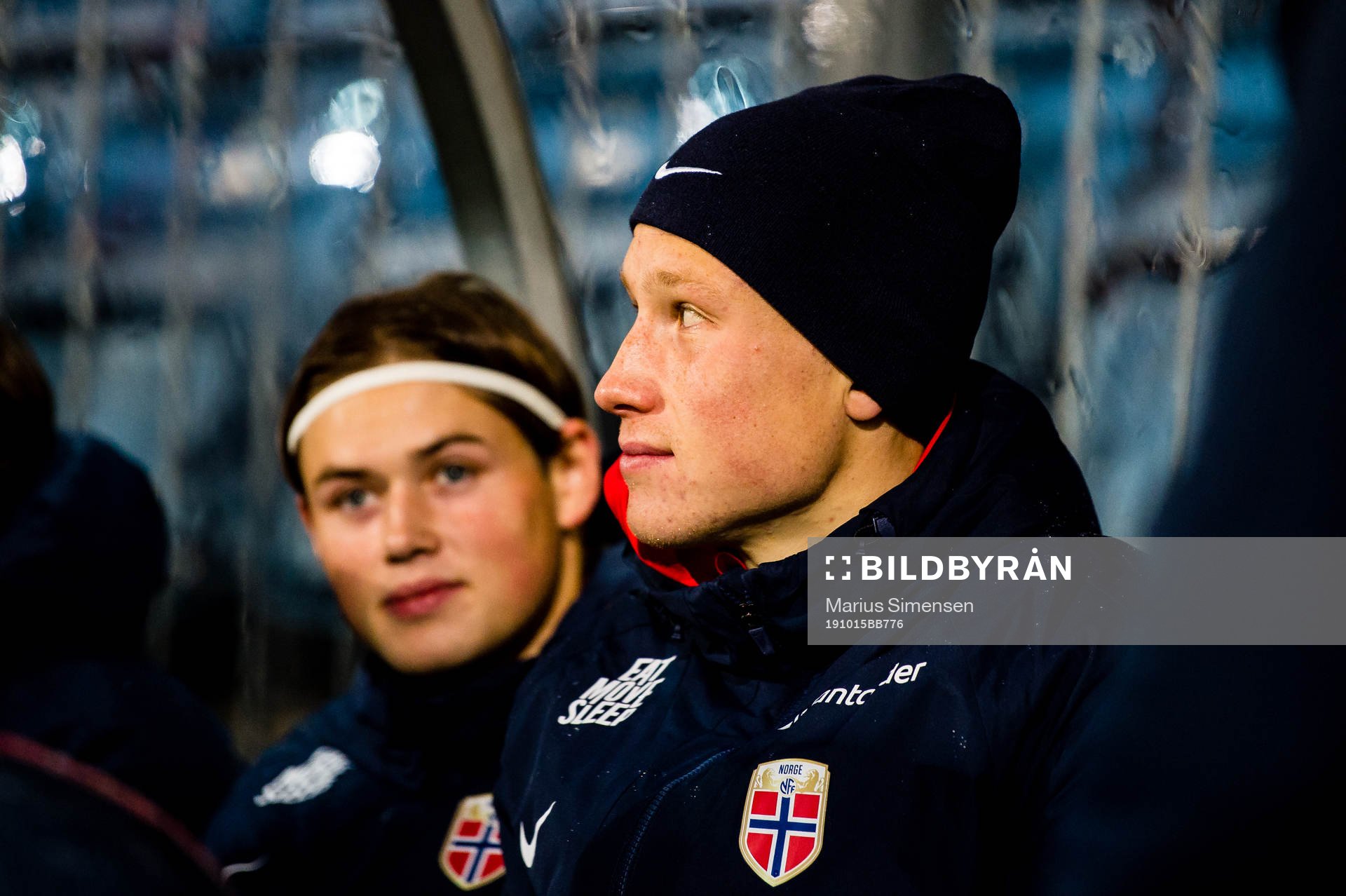 Julian Faye Lund of Norway ahead of the UEFA European Under-21 Qualifier football match between Norway and Netherlands on October 15, 2019 in Drammen.