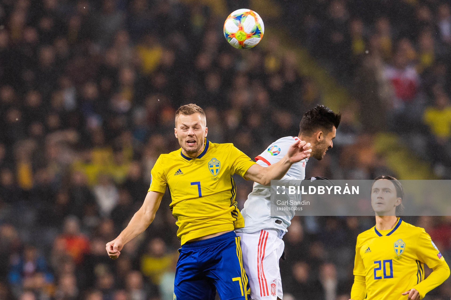 Sebastian Larsson of Sweden and Dani Ceballosof Spain