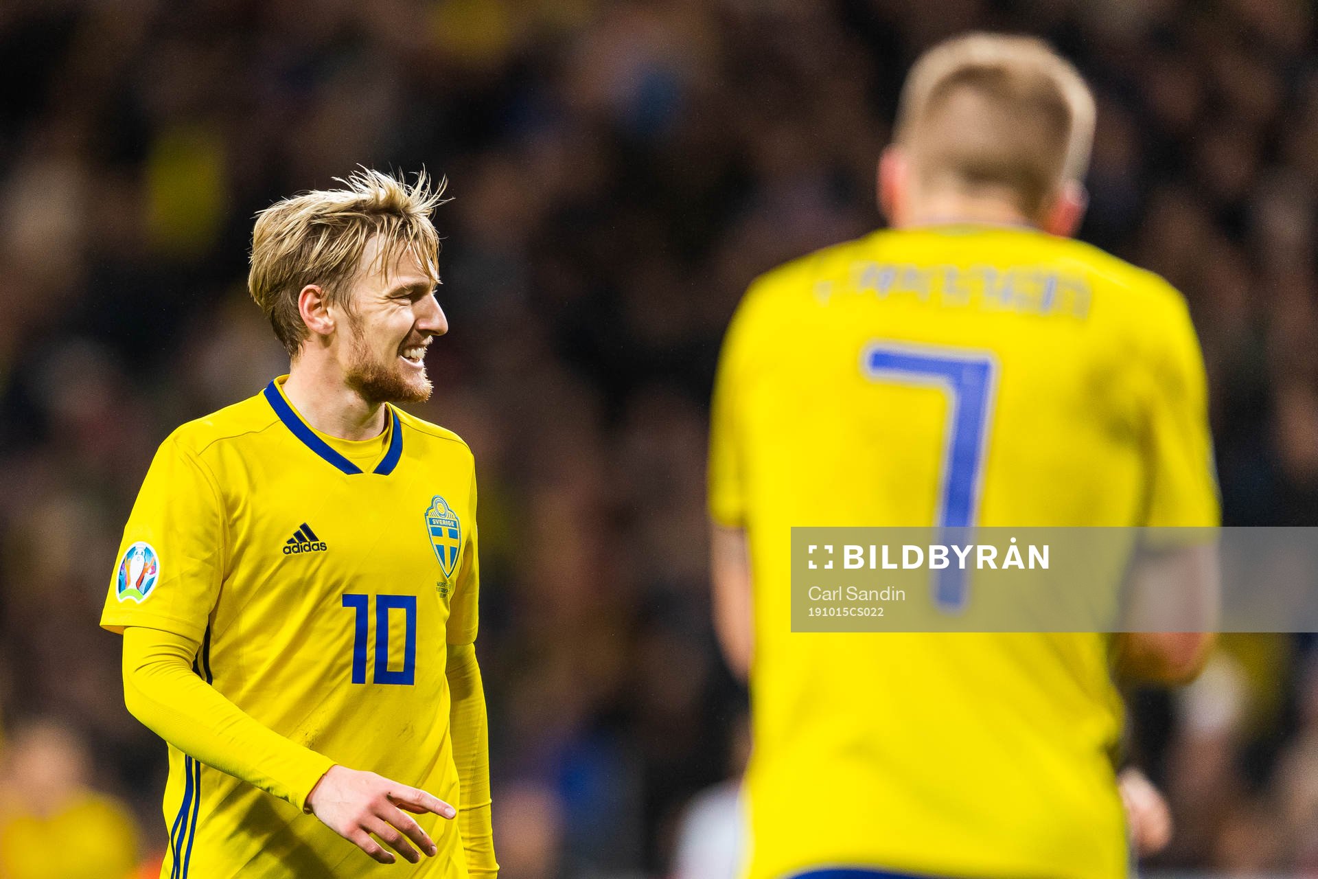 Emil Forsberg of Sweden looks dejected