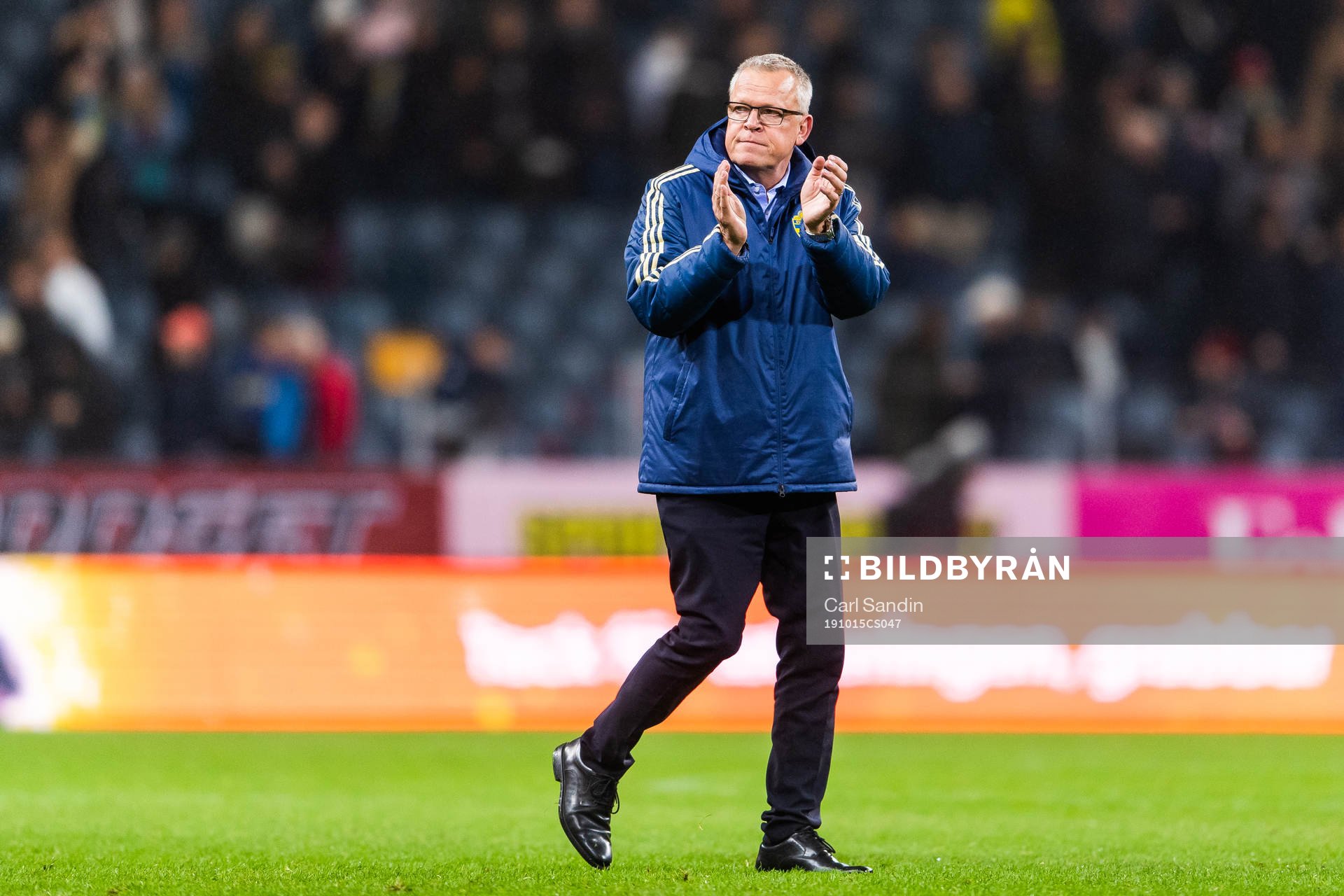 Janne Andersson, head coach of Sweden recognizes the