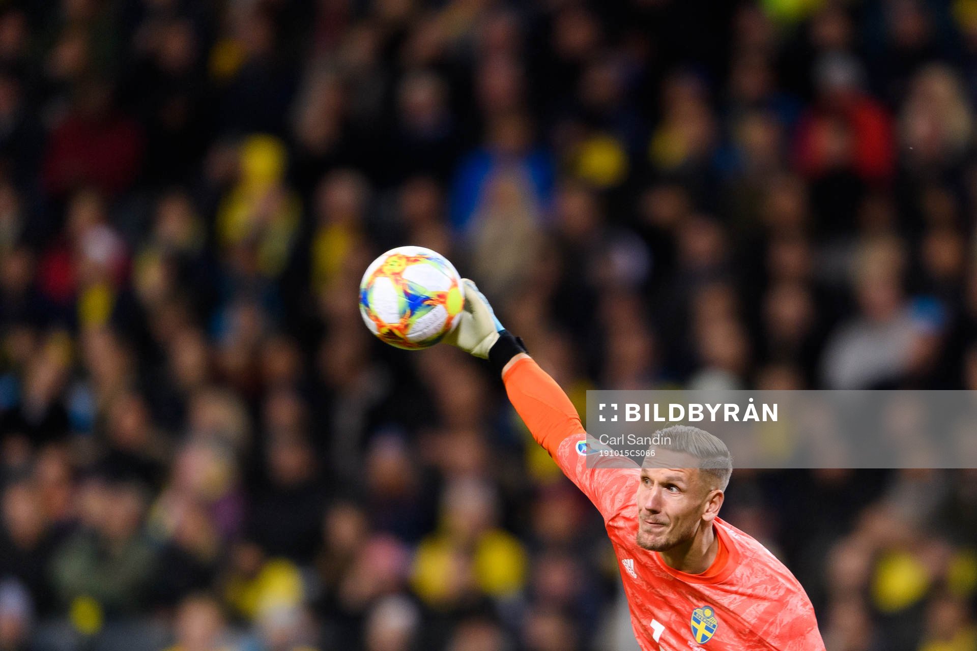 Goalkeeper Robin Olsen of Sweden