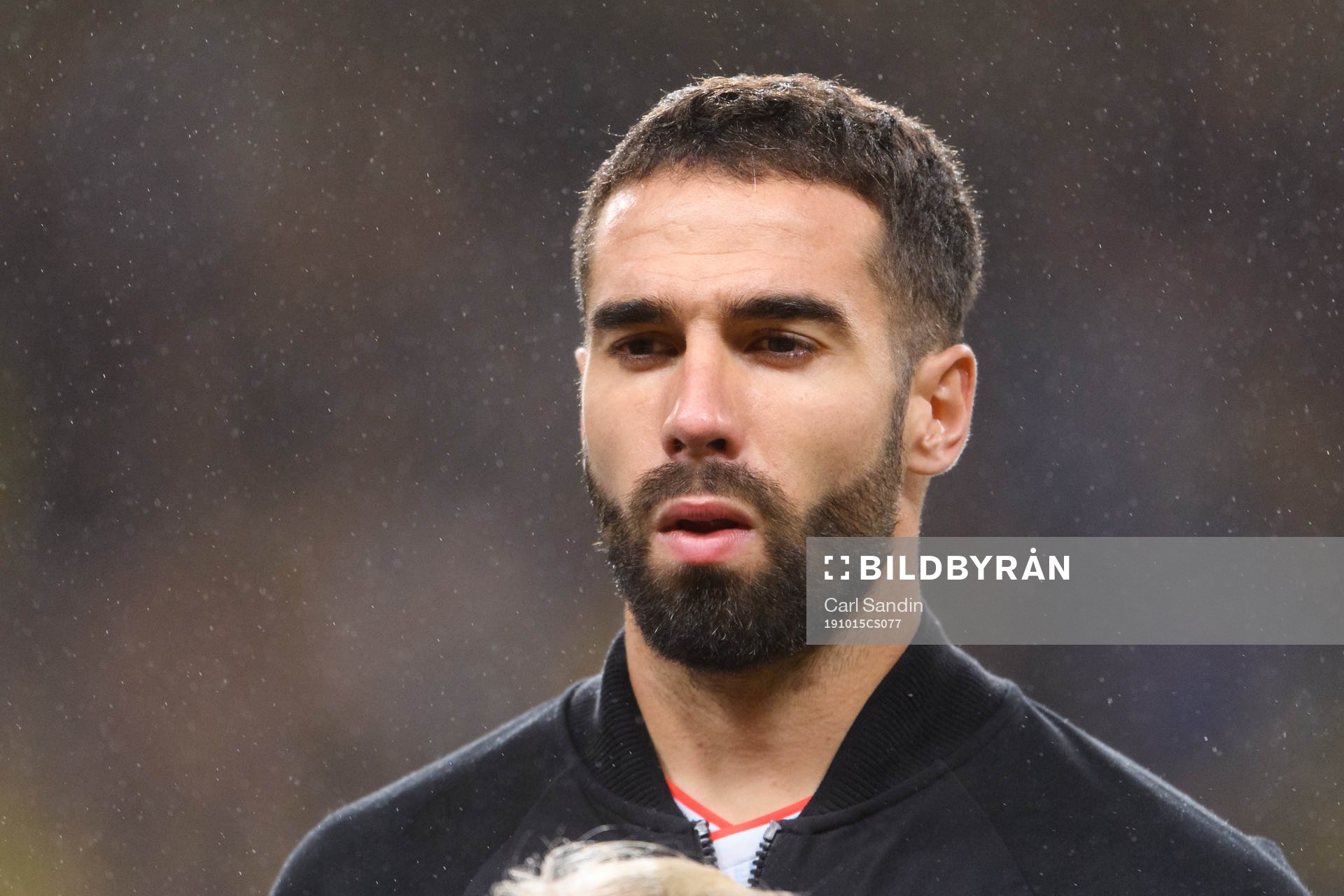 Dani Carvajal of Spain at lineup