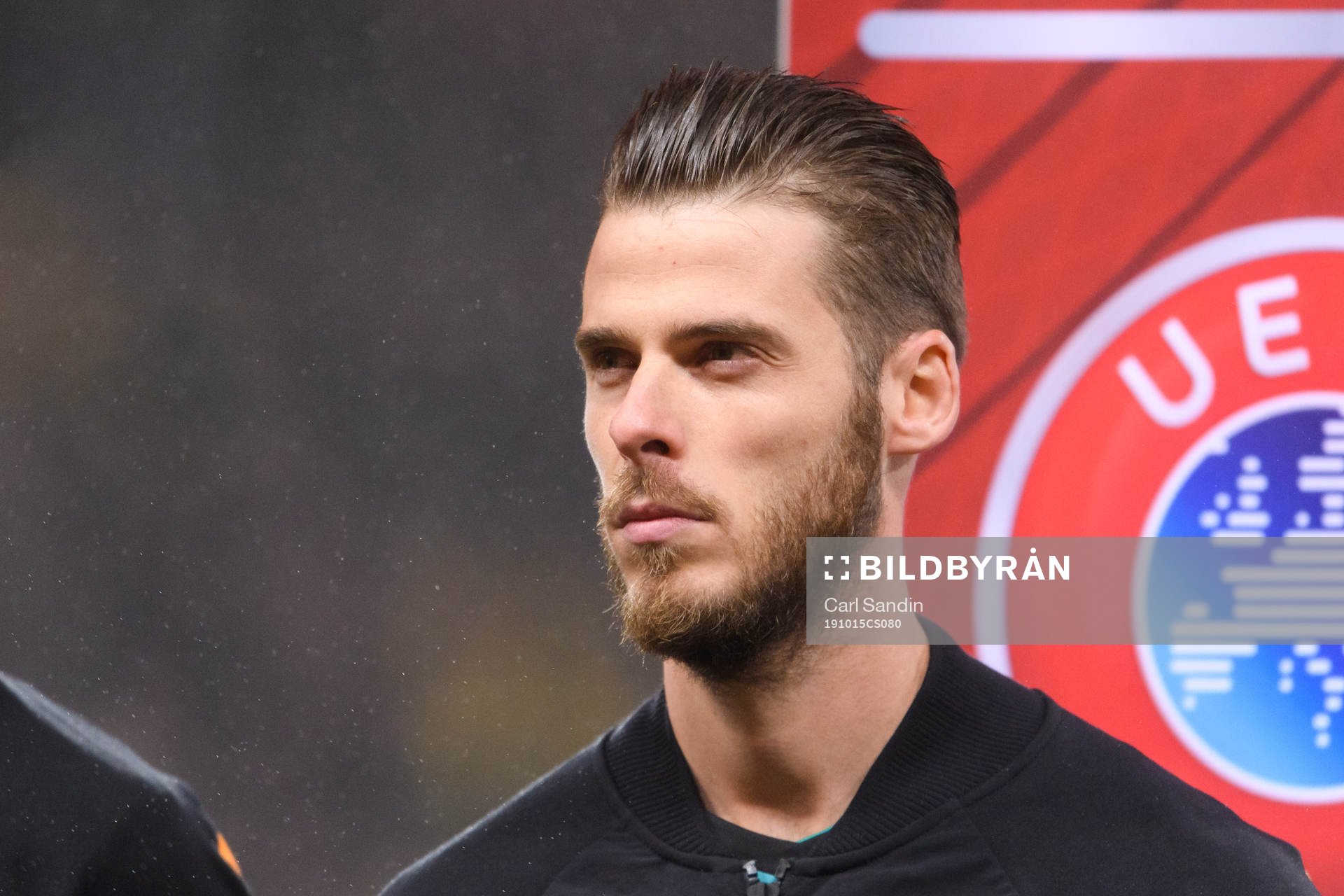 Goalkeeper David de Gea of Spain at lineup