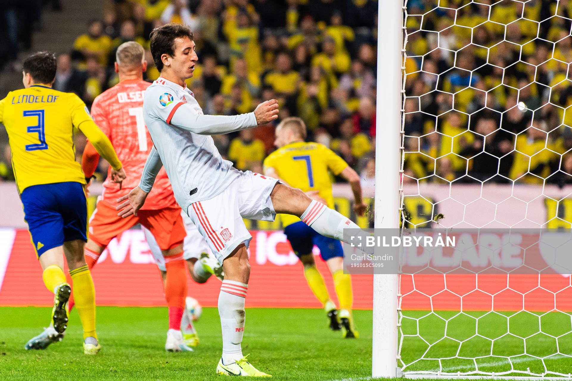 Mikel Oyarzabal of Spain reacts