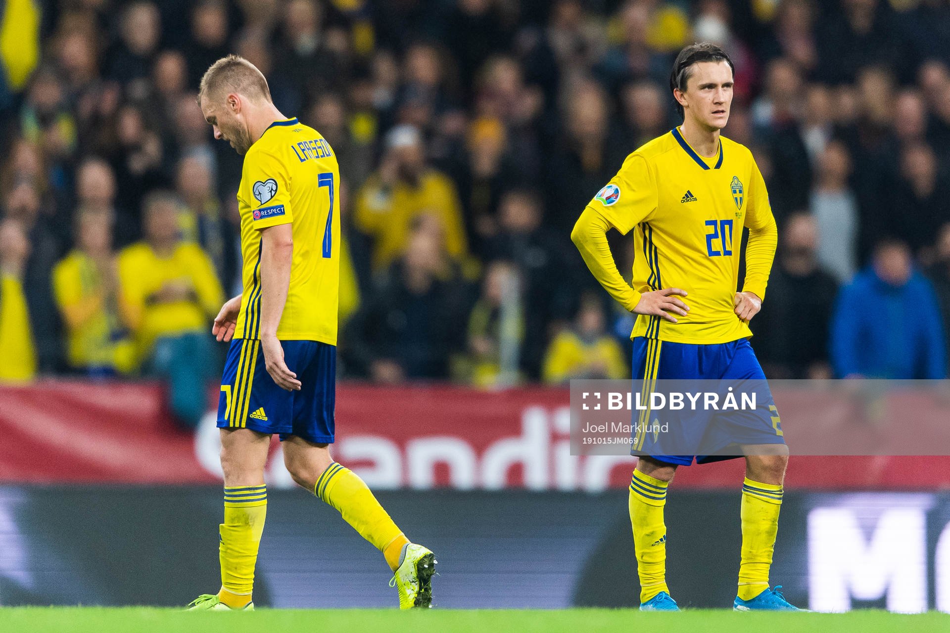 Sebastian Larsson and Kristoffer Olsson of Sweden looks