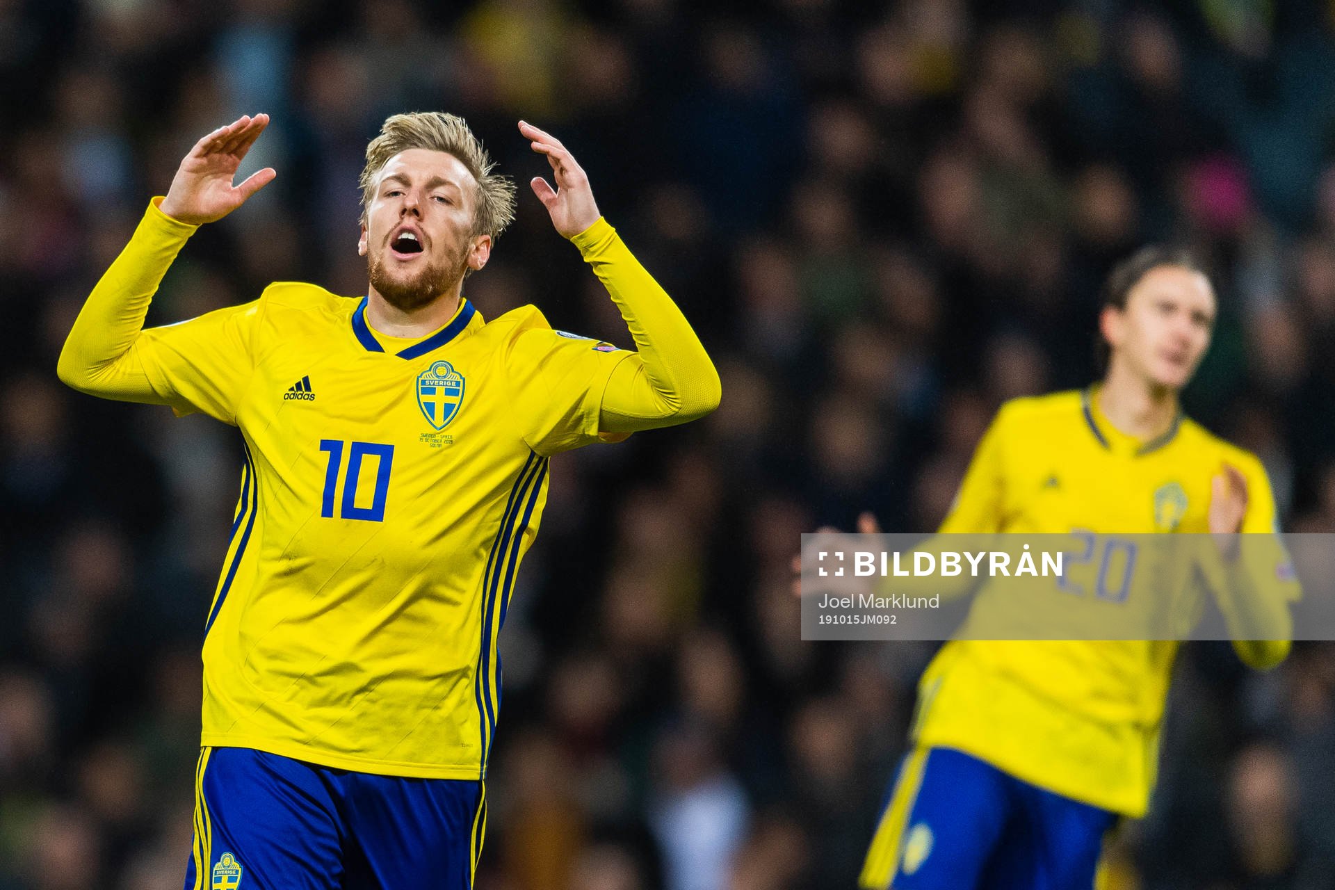 Emil Forsberg of Sweden looks dejected